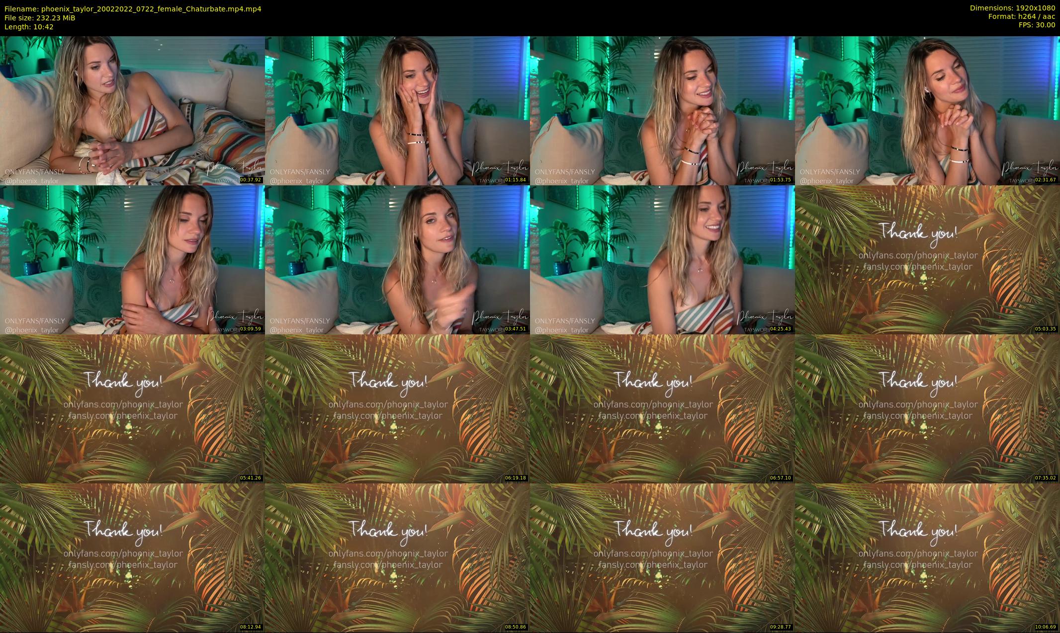 phoenix_taylor — 11 minute Chaturbate female cam show recording, 1080p, Feb 20, 2022
