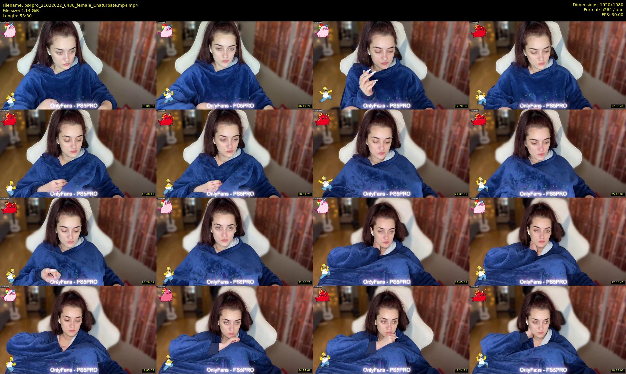 ps4pro — 54 minute Chaturbate female cam show recording, 1080p, Feb 21, 2022