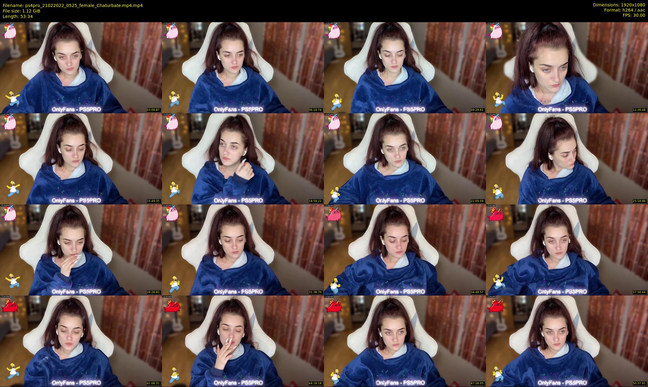 ps4pro — 54 minute Chaturbate female cam show recording, 1080p, Feb 21, 2022