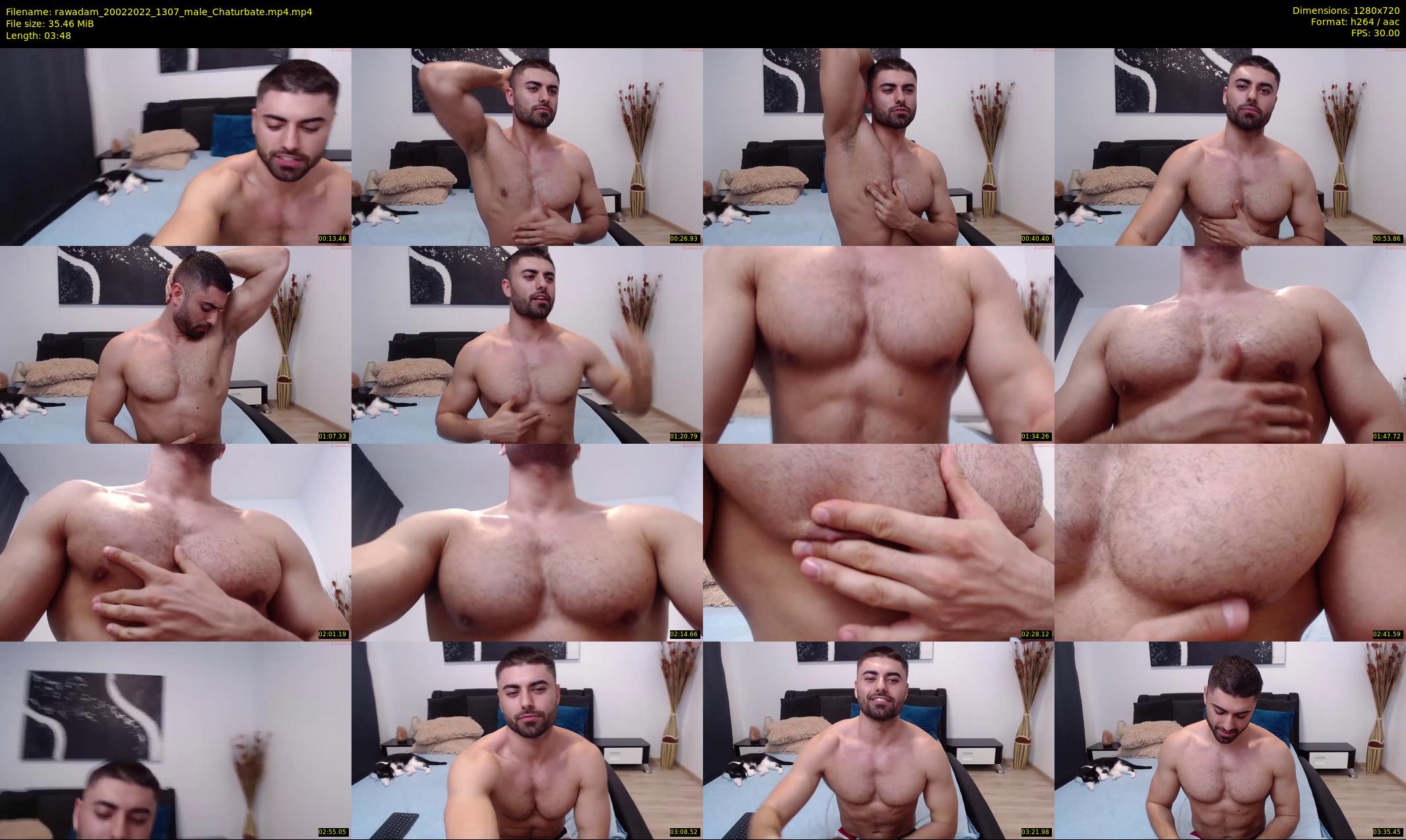 rawadam — 4 minute Chaturbate male cam show recording, 720p, Feb 20, 2022