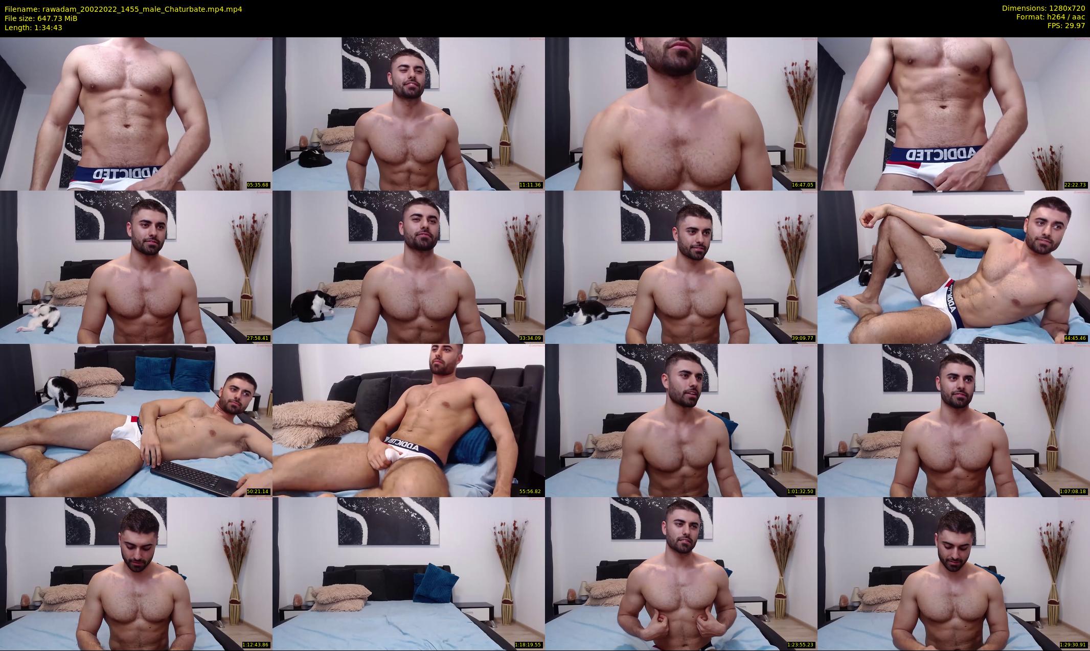 rawadam — 95 minute Chaturbate male cam show recording, 720p, Feb 20, 2022