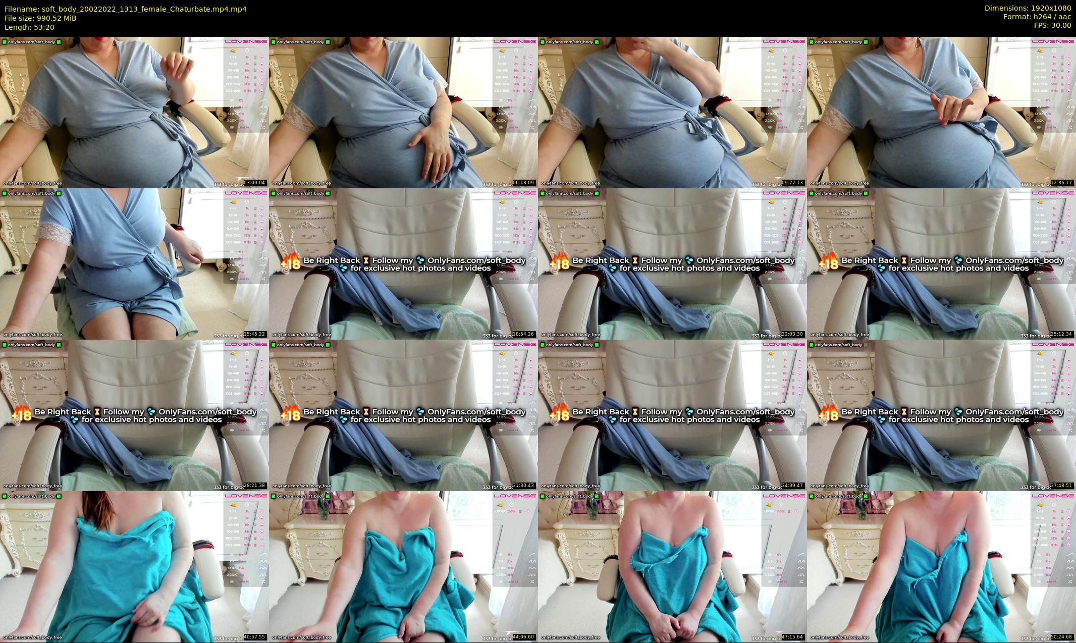 soft_body — 54 minute Chaturbate female cam show recording, 1080p, Feb 20, 2022