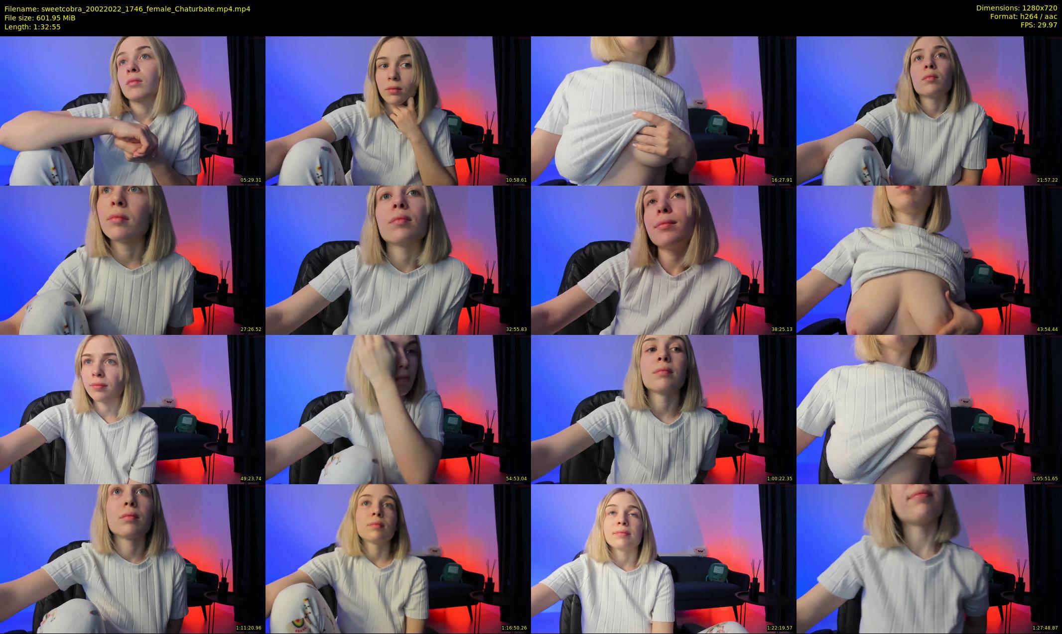 sweetcobra — 93 minute Chaturbate female cam show recording, 720p, Feb 20, 2022