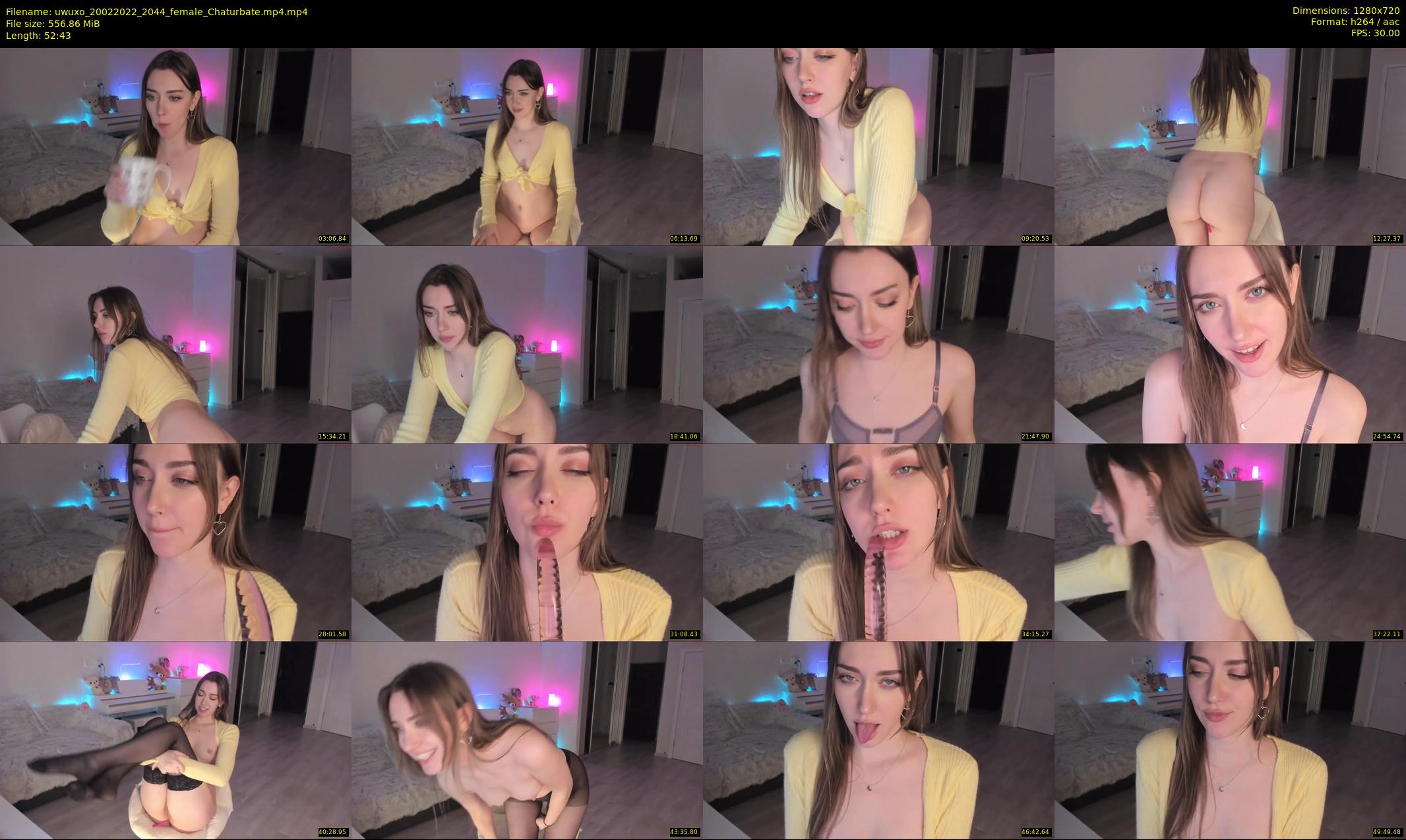 uwuxo — 53 minute Chaturbate female cam show recording, 720p, Feb 20, 2022