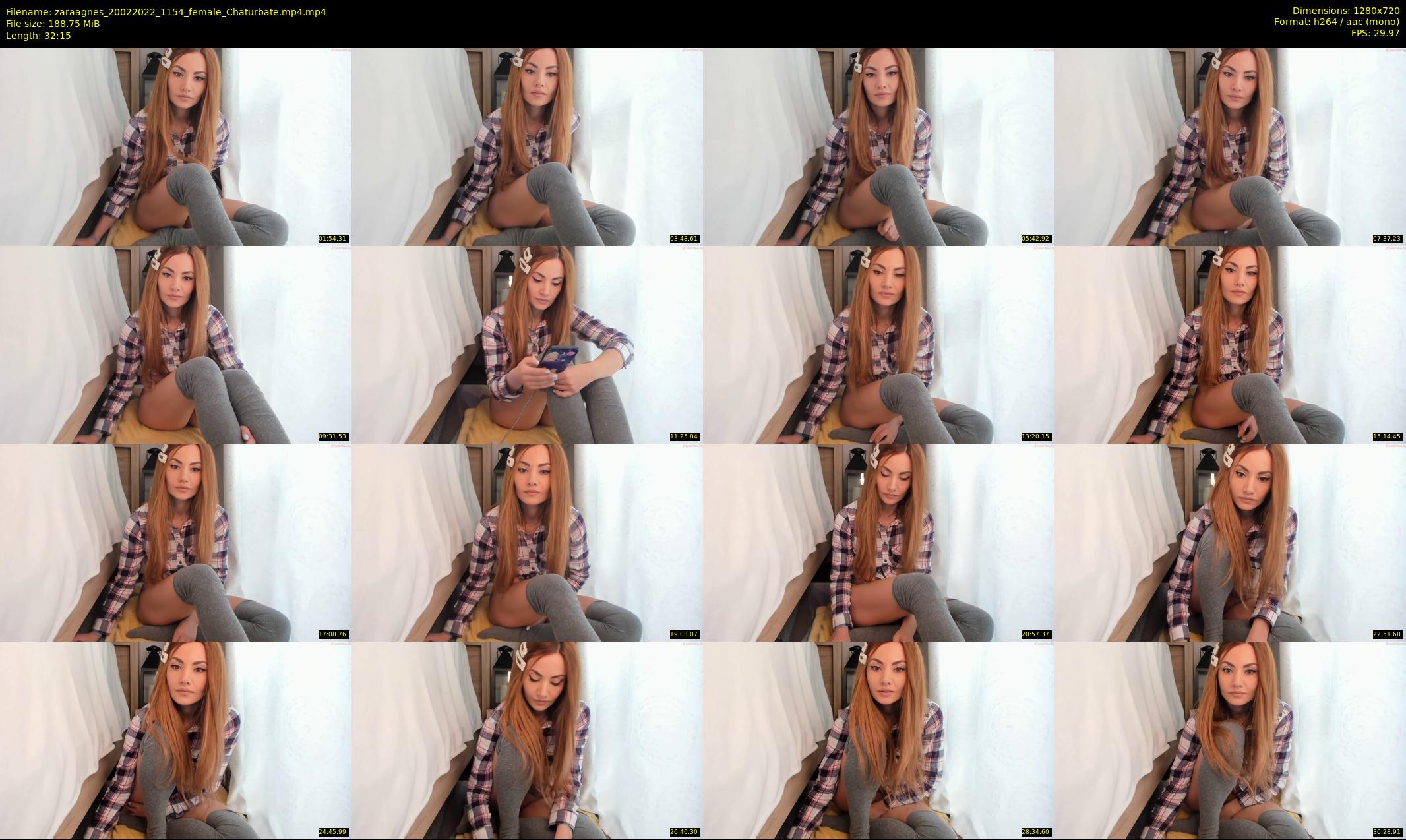 zaraagnes — 33 minute Chaturbate female cam show recording, 720p, Feb 20, 2022