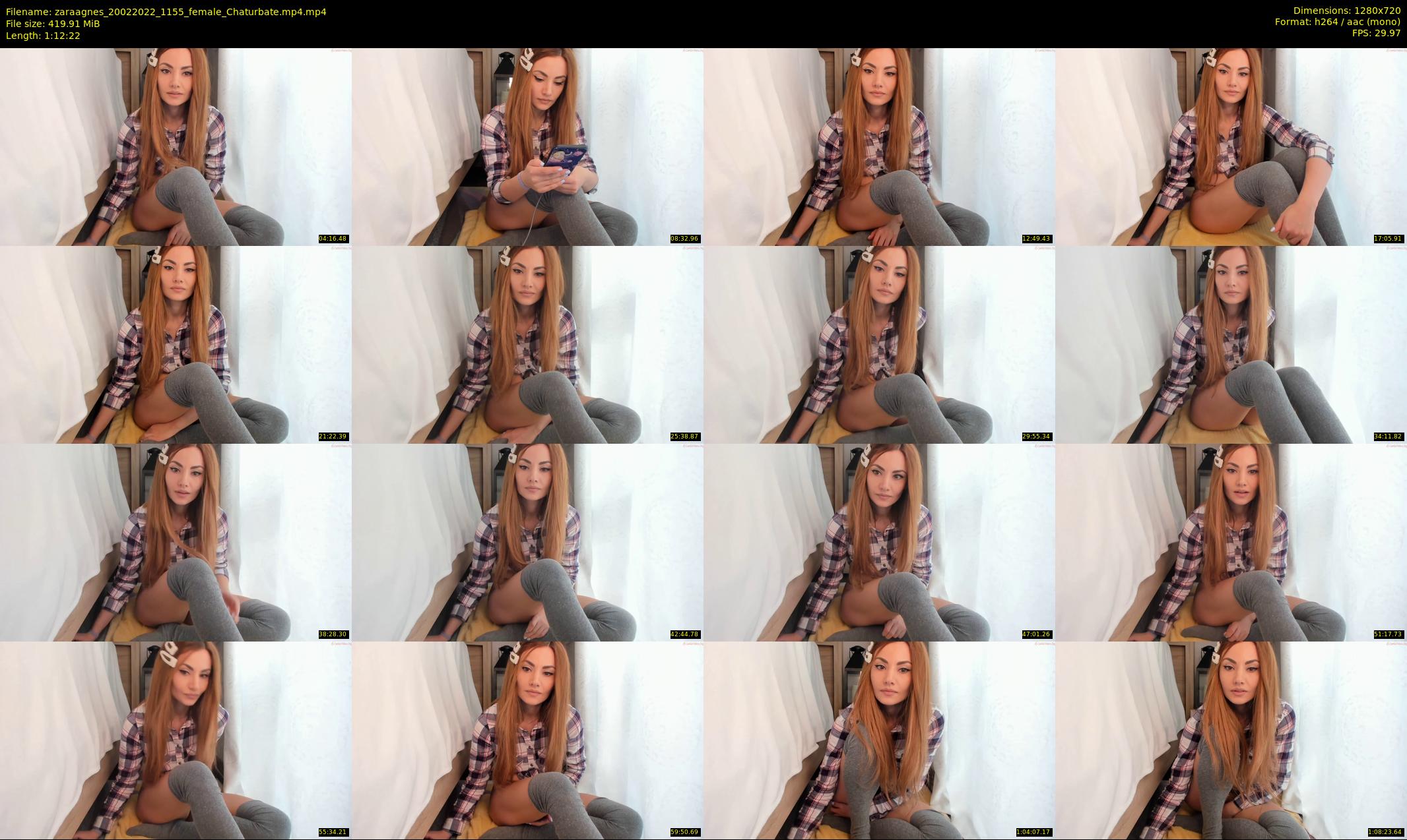 zaraagnes — 73 minute Chaturbate female cam show recording, 720p, Feb 20, 2022
