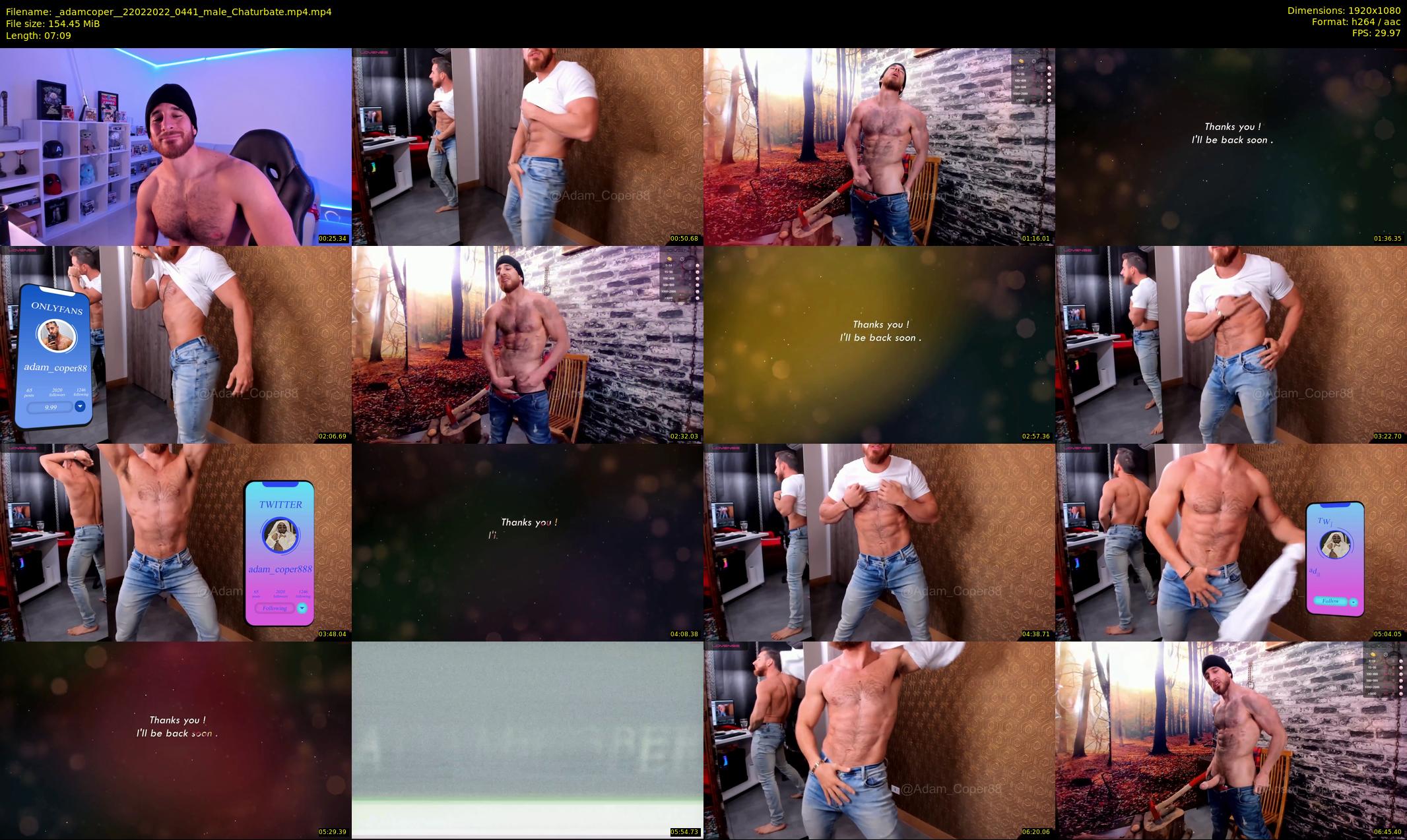 _adamcoper_ — 8 minute Chaturbate male cam show recording, 1080p, Feb 22, 2022