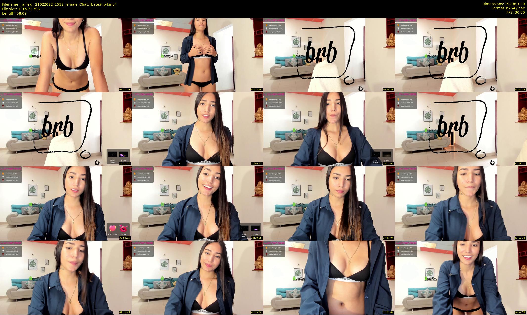 _alliex_ — 59 minute Chaturbate female cam show recording, 1080p, Feb 21, 2022