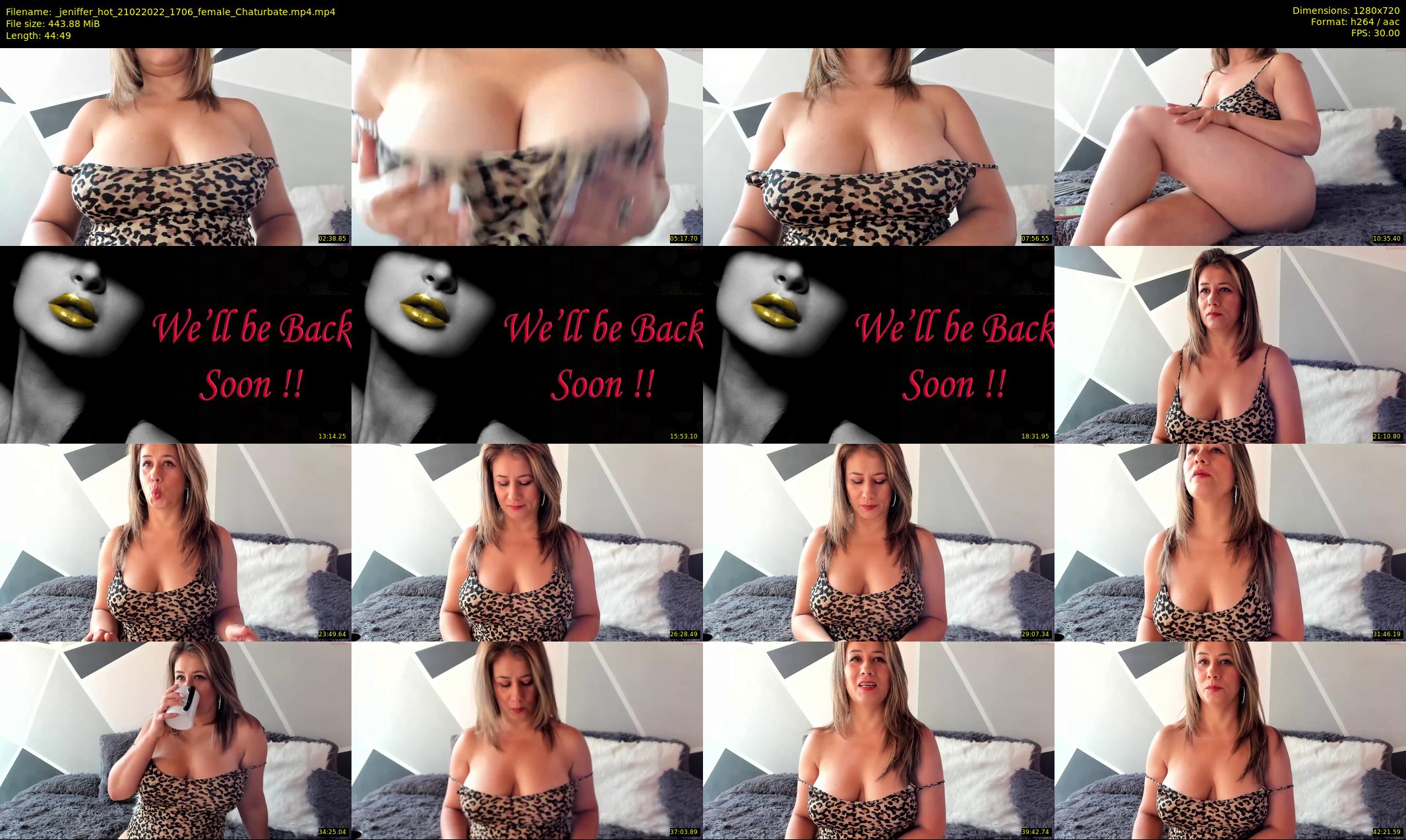 _jeniffer_hot — 45 minute Chaturbate female cam show recording, 720p, Feb 21, 2022
