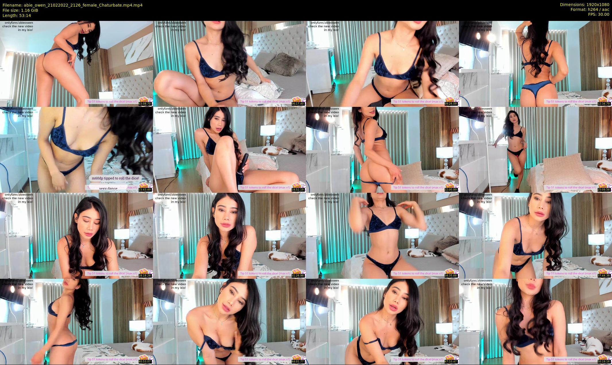 abie_owen — 54 minute Chaturbate female cam show recording, 1080p, Feb 21, 2022