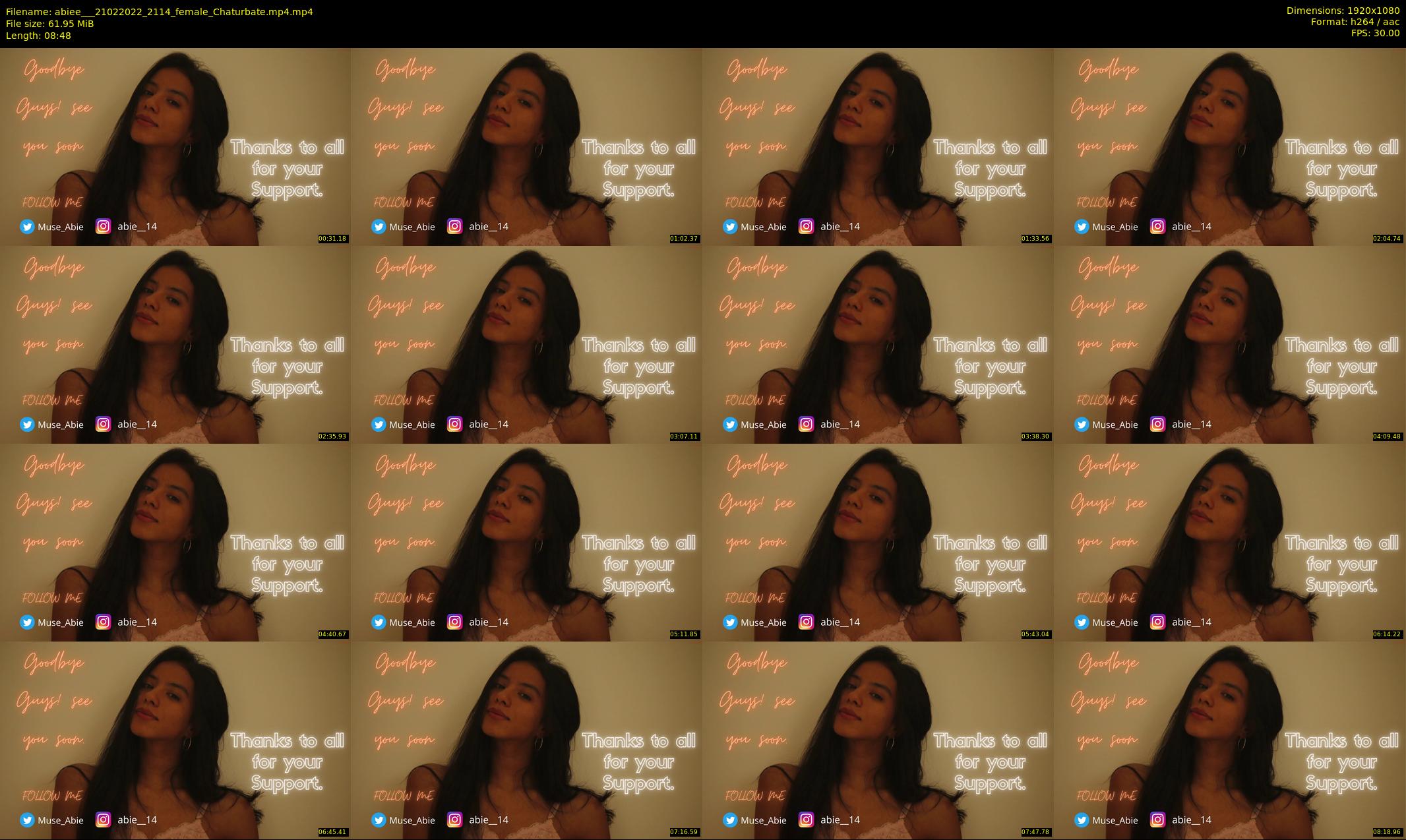 abiee__ — 9 minute Chaturbate female cam show recording, 1080p, Feb 21, 2022