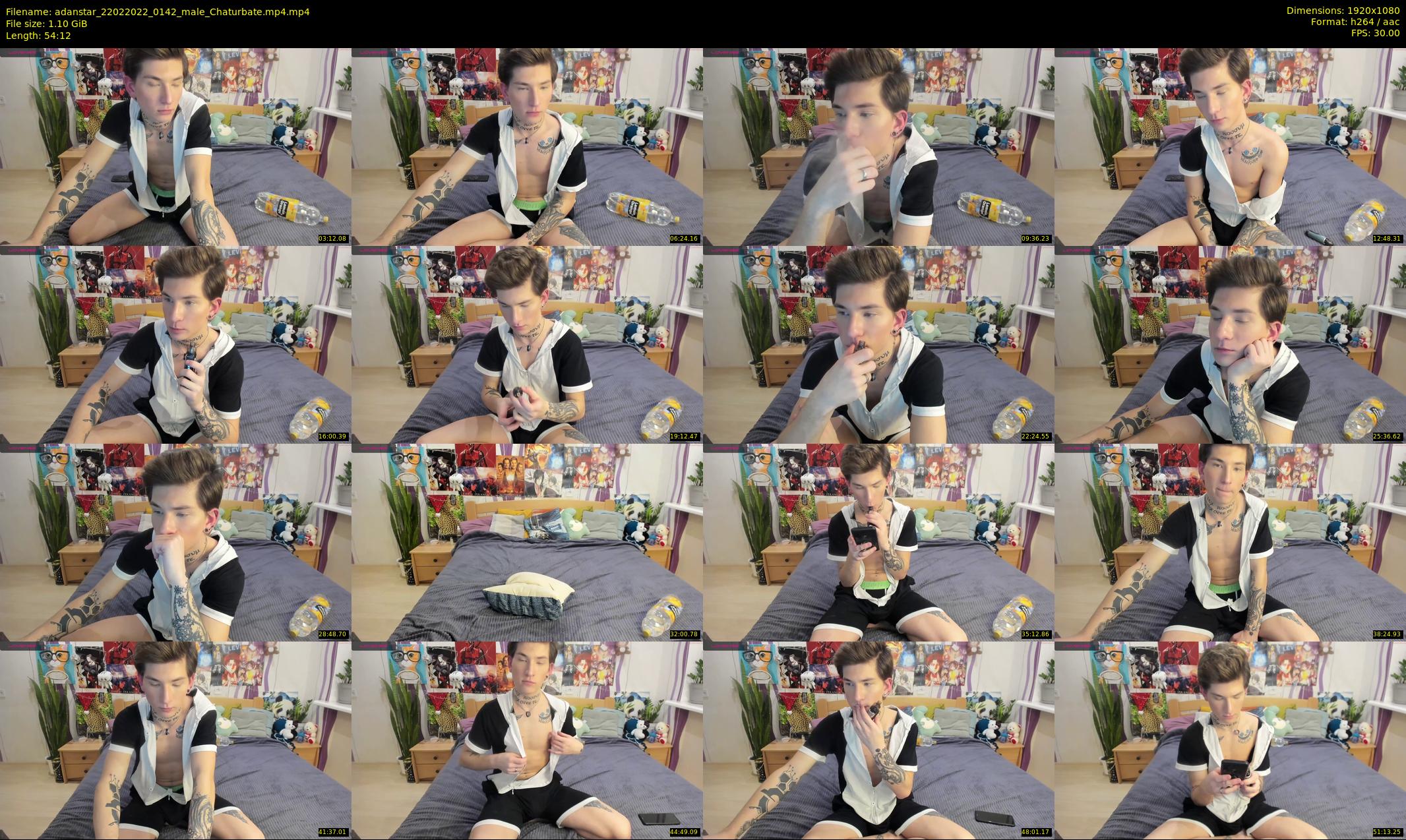 adanstar — 55 minute Chaturbate male cam show recording, 1080p, Feb 22, 2022