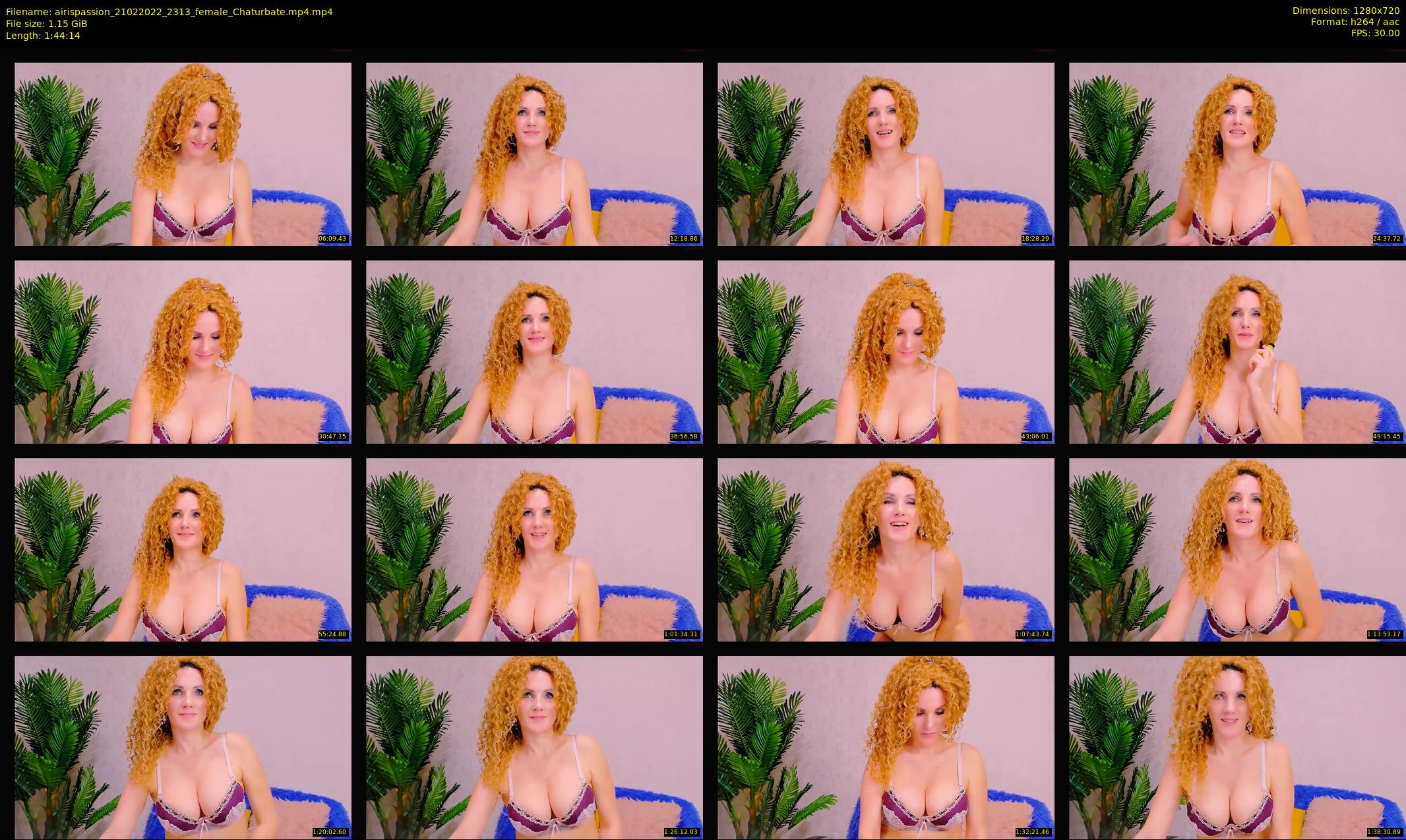 airispassion — 105 minute Chaturbate female cam show recording, 720p, Feb 21, 2022