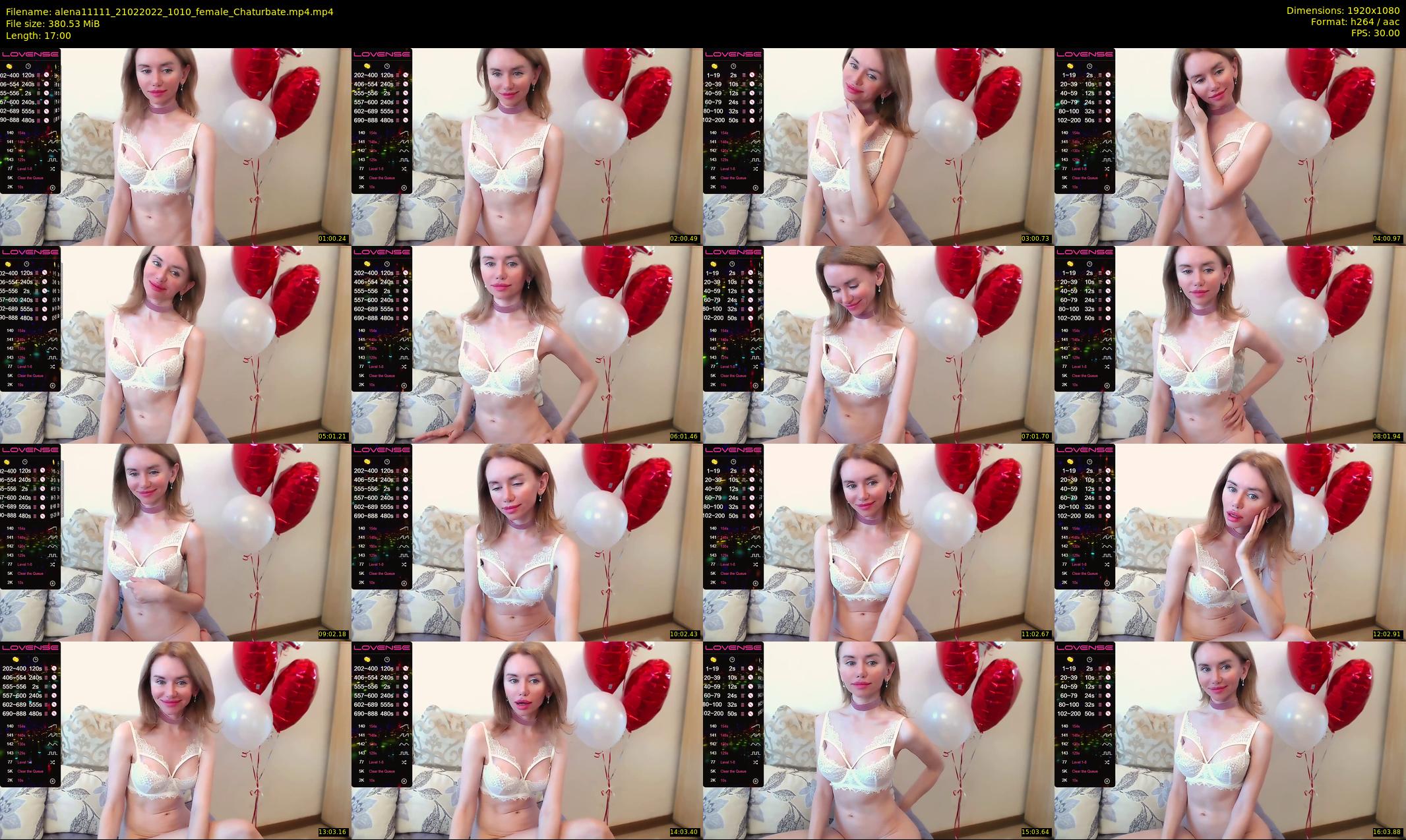 alena11111 — 17 minute Chaturbate female cam show recording, 1080p, Feb 21, 2022