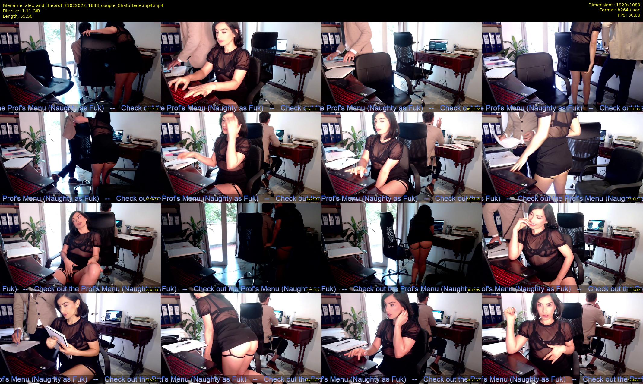 alex_and_theprof — 56 minute Chaturbate couple cam show recording, 1080p, Feb 21, 2022