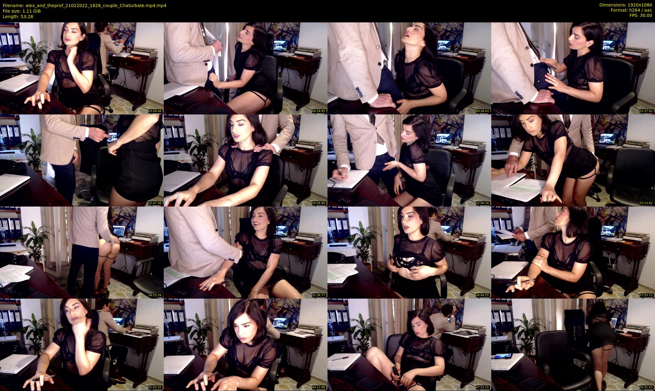 alex_and_theprof — 54 minute Chaturbate couple cam show recording, 1080p, Feb 21, 2022