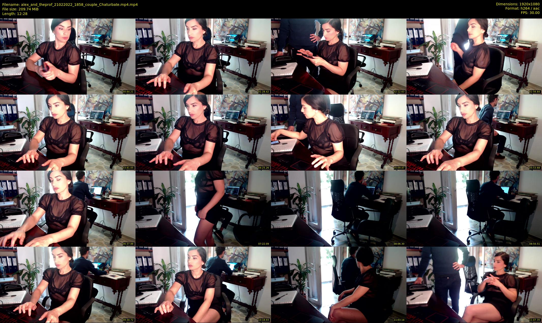 alex_and_theprof — 13 minute Chaturbate couple cam show recording, 1080p, Feb 21, 2022