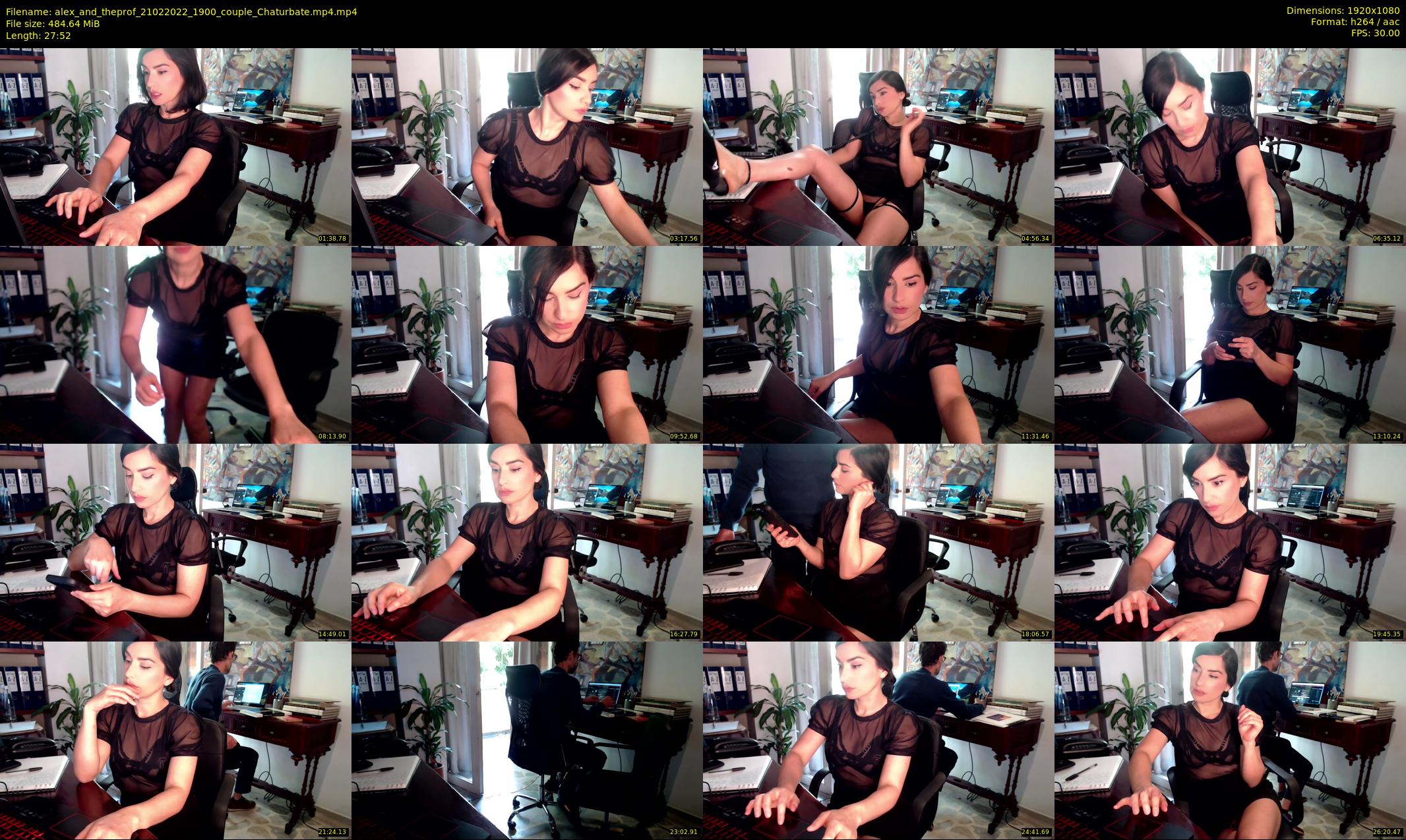 alex_and_theprof — 28 minute Chaturbate couple cam show recording, 1080p, Feb 21, 2022