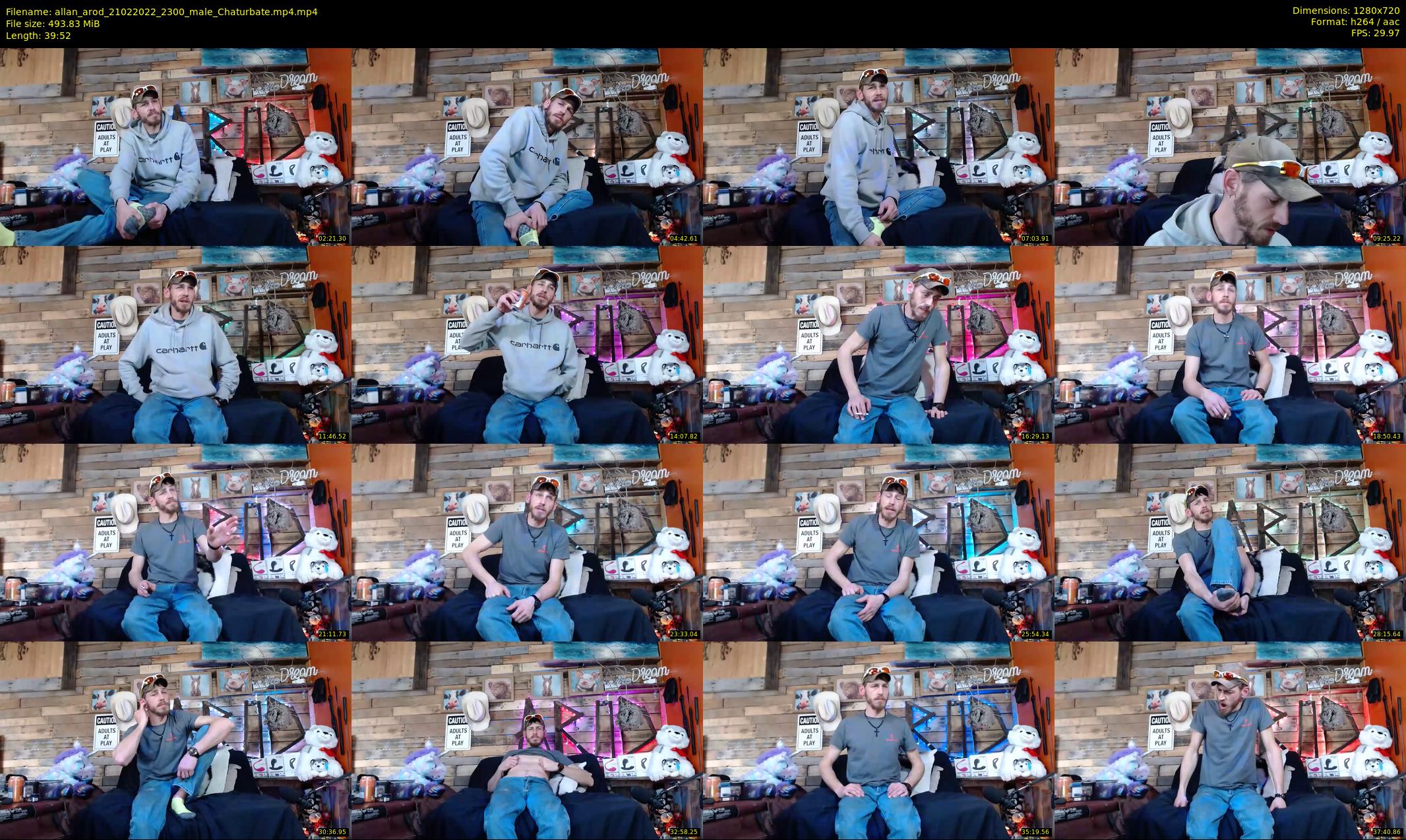 allan_arod — 40 minute Chaturbate male cam show recording, 720p, Feb 21, 2022