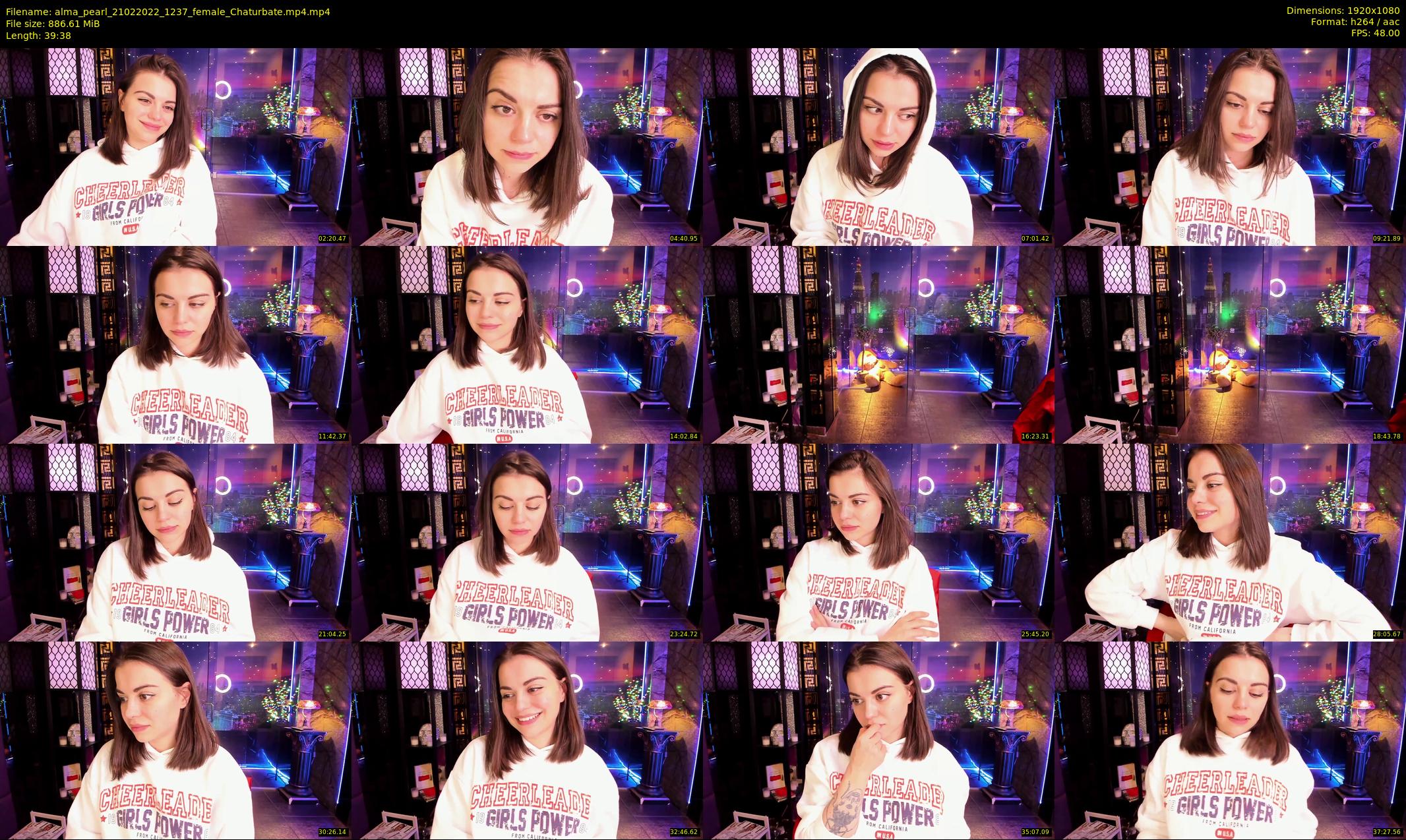 alma_pearl — 40 minute Chaturbate female cam show recording, 1080p, Feb 21, 2022