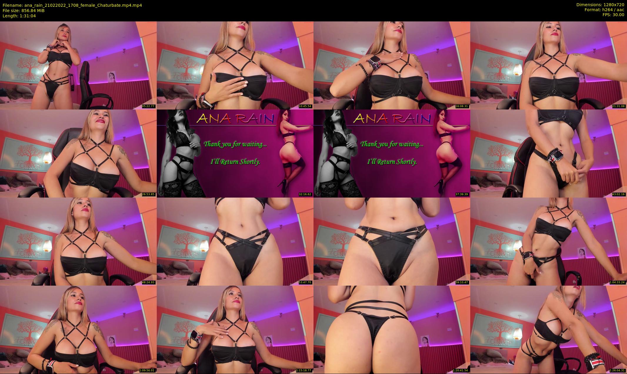 ana_rain — 92 minute Chaturbate female cam show recording, 720p, Feb 21, 2022