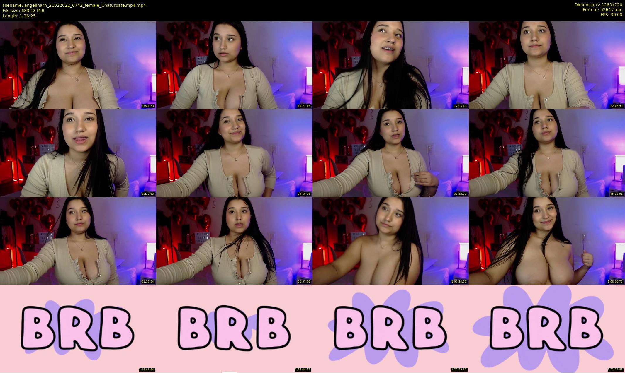 angelinarh — 97 minute Chaturbate female cam show recording, 720p, Feb 21, 2022