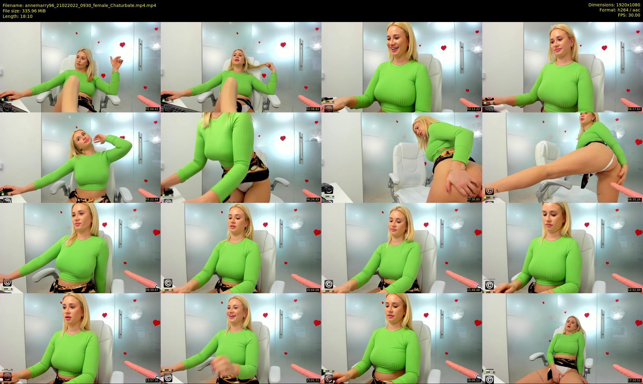annemarry96 — 19 minute Chaturbate female cam show recording, 1080p, Feb 21, 2022