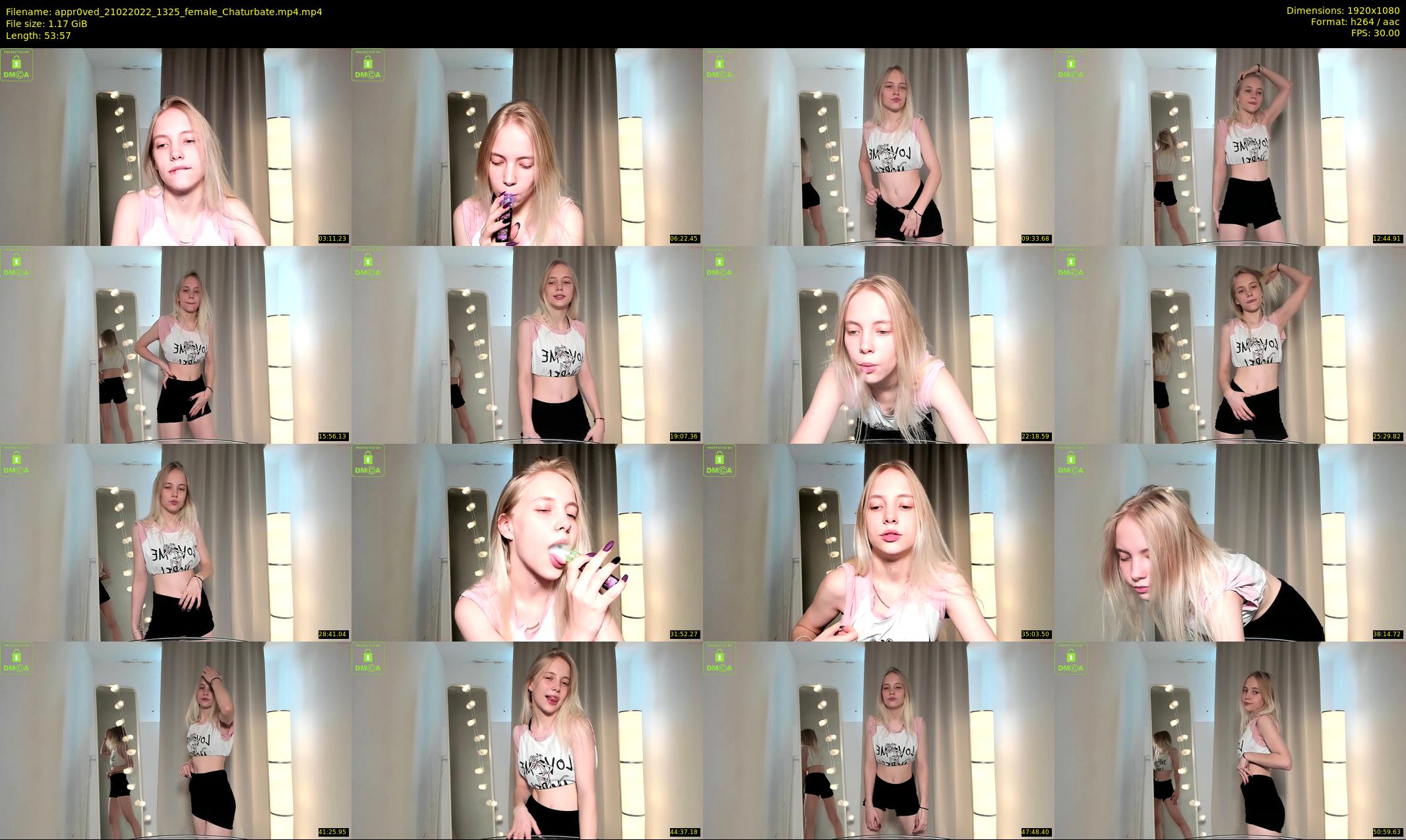 appr0ved — 54 minute Chaturbate female cam show recording, 1080p, Feb 21, 2022