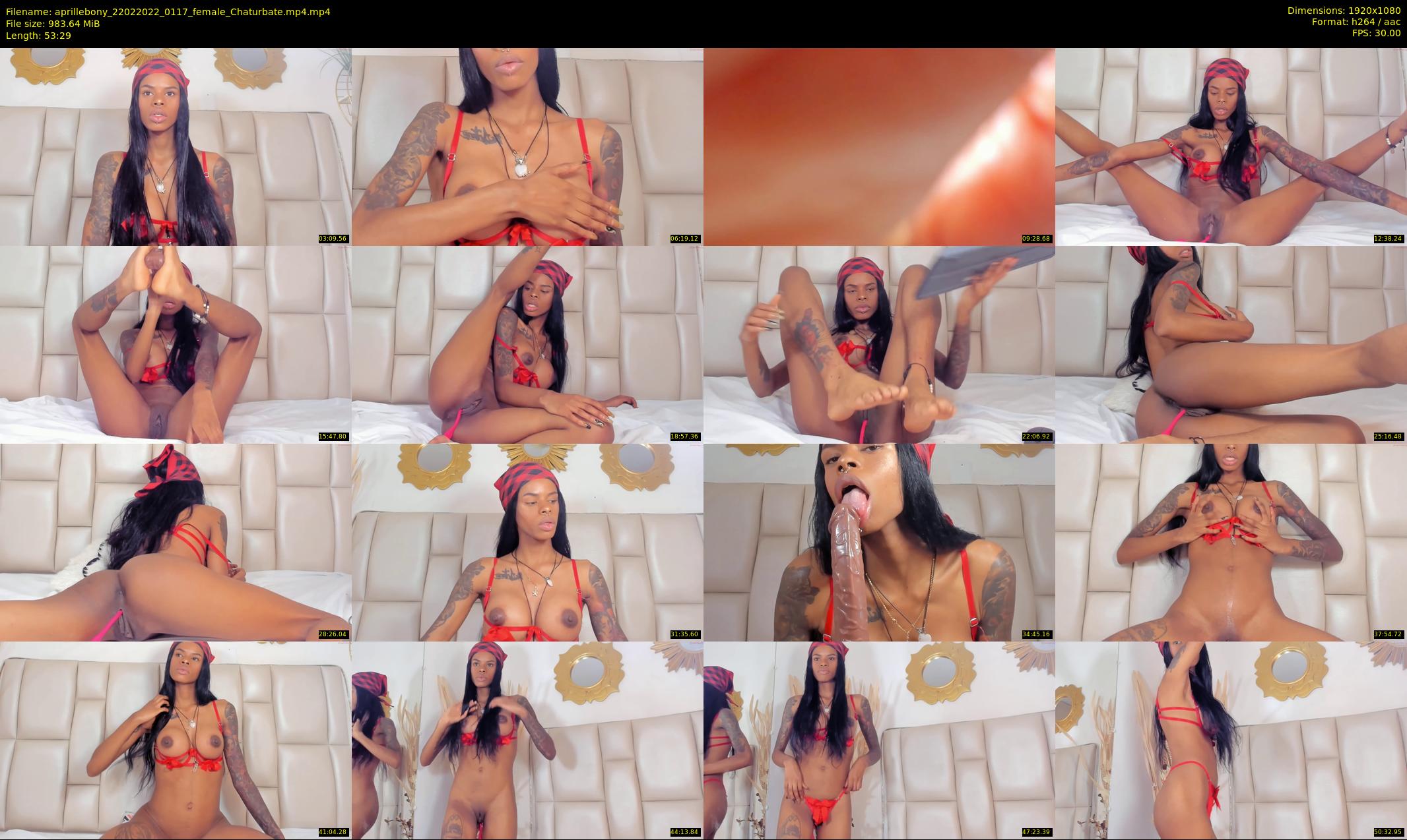 aprillebony — 54 minute Chaturbate female cam show recording, 1080p, Feb 22, 2022