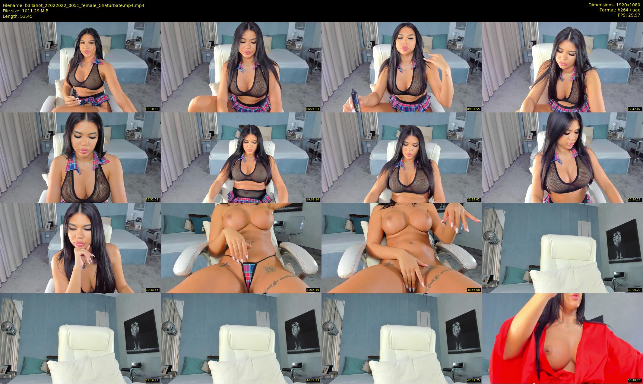b3llahot — 54 minute Chaturbate female cam show recording, 1080p, Feb 22, 2022