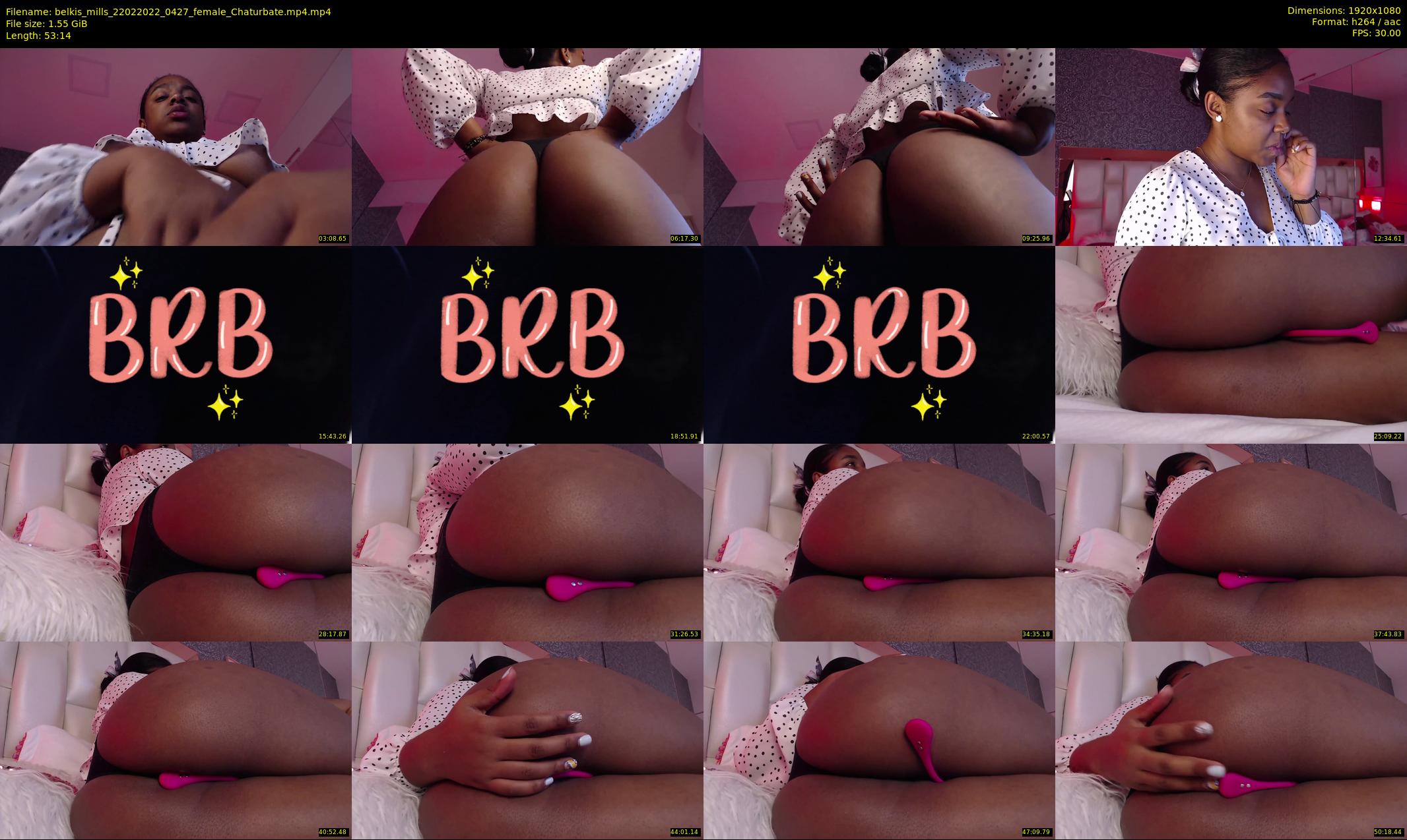 belkis_mills — 54 minute Chaturbate female cam show recording, 1080p, Feb 22, 2022