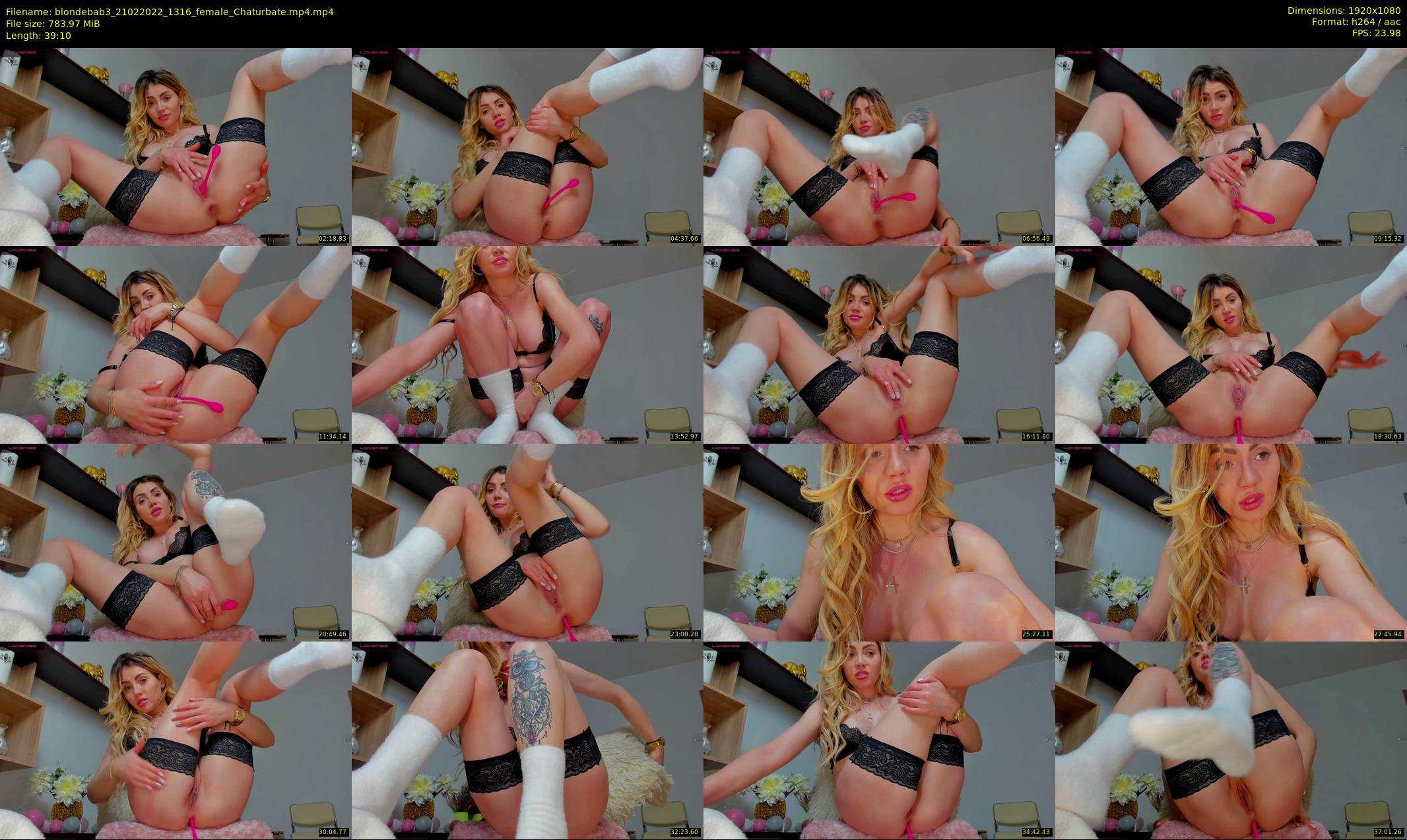 blondebab3 — 40 minute Chaturbate female cam show recording, 1080p, Feb 21, 2022