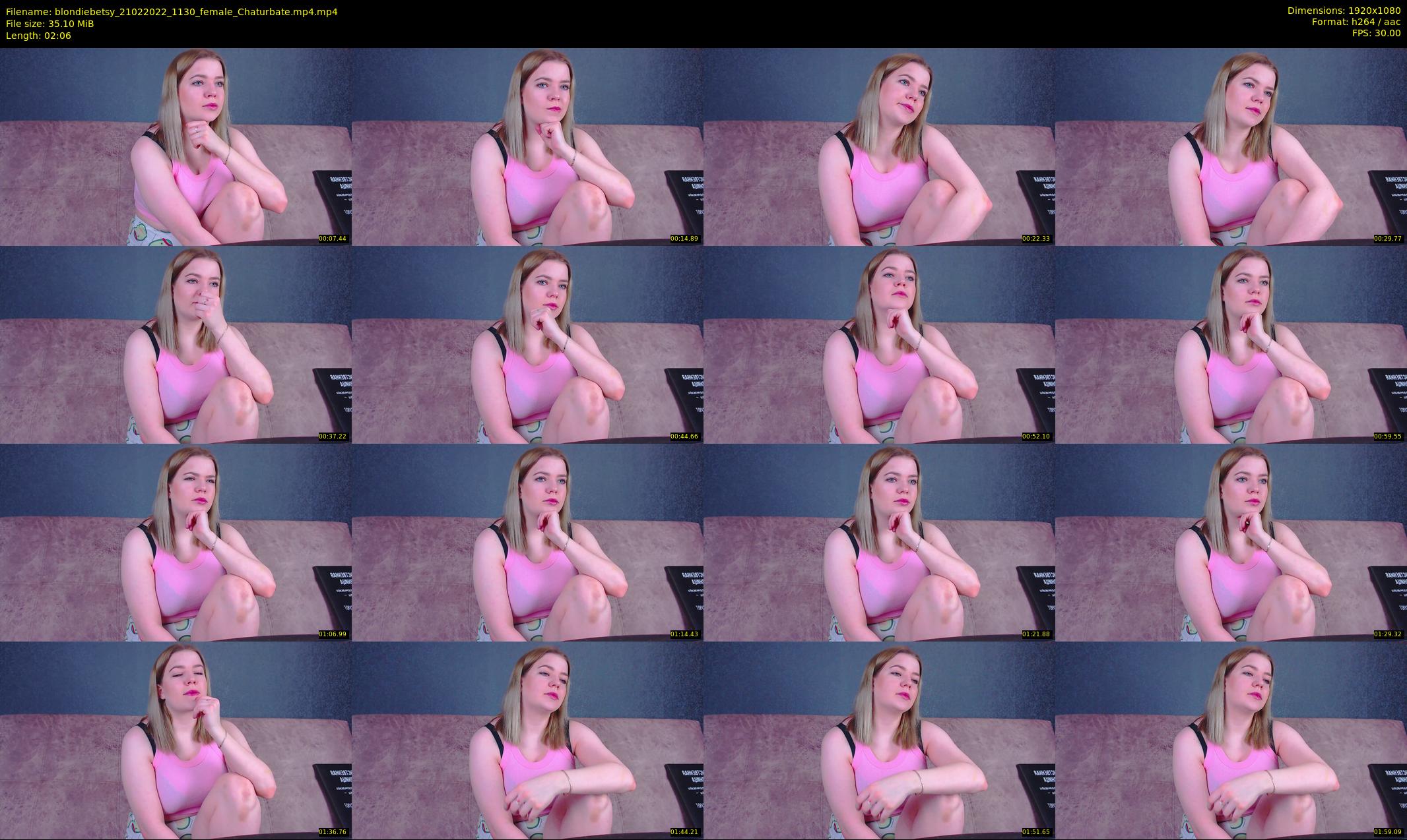 blondiebetsy — 3 minute Chaturbate female cam show recording, 1080p, Feb 21, 2022