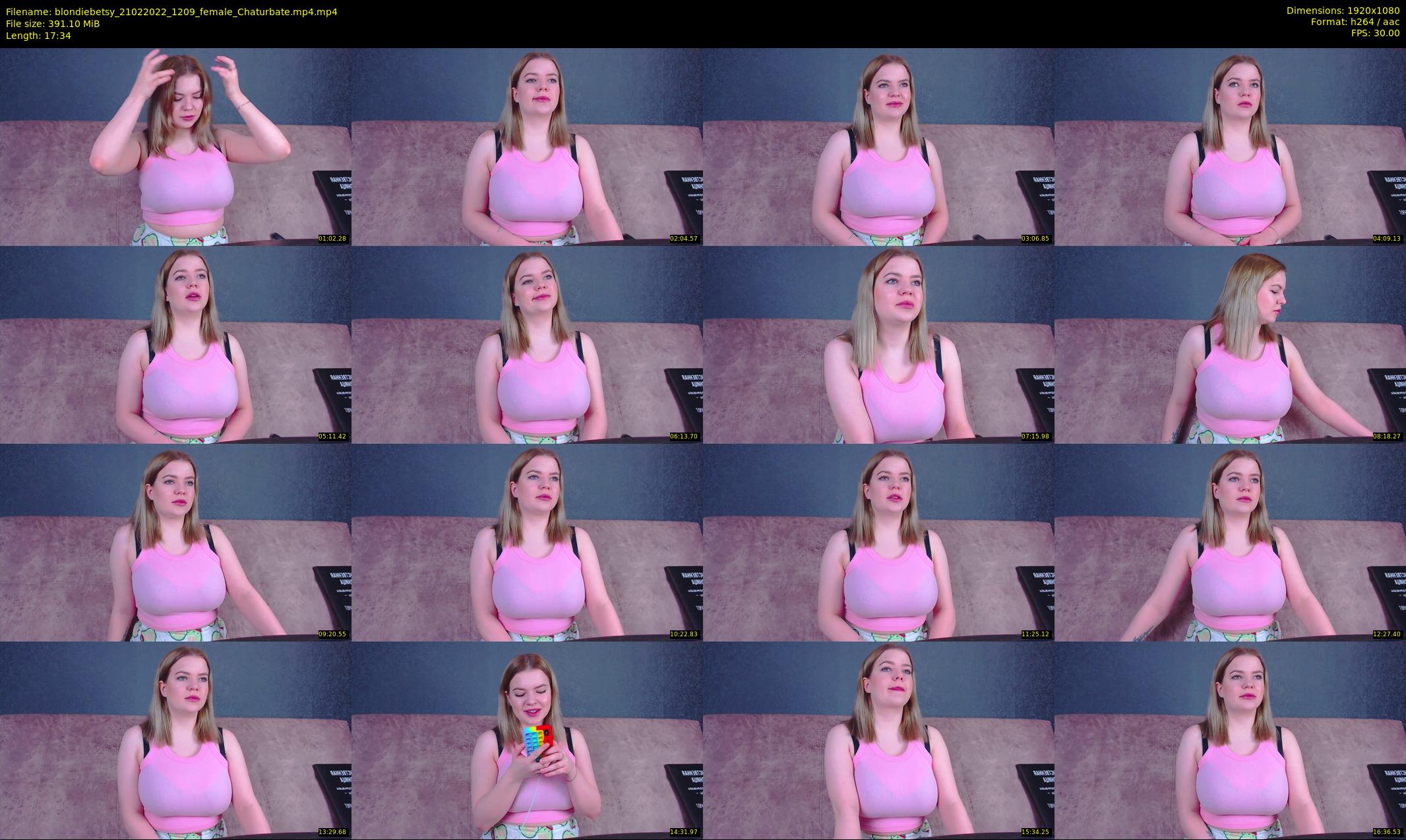 blondiebetsy — 18 minute Chaturbate female cam show recording, 1080p, Feb 21, 2022