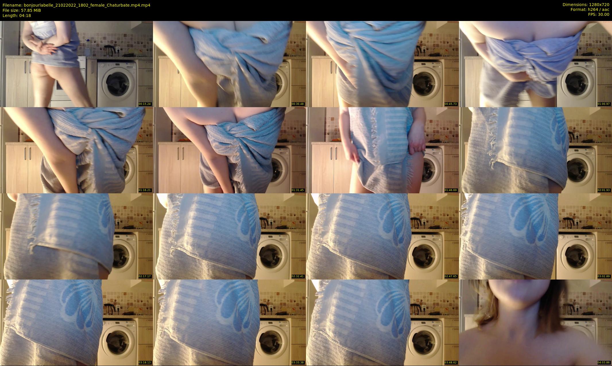 bonjourlabelle — 5 minute Chaturbate female cam show recording, 720p, Feb 21, 2022