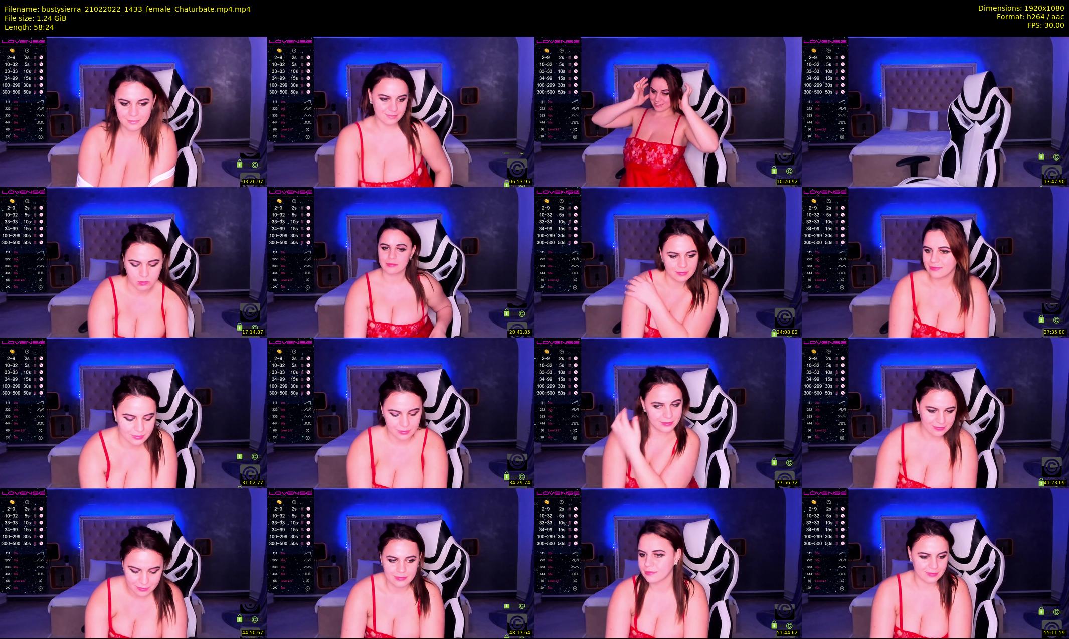 bustysierra — 59 minute Chaturbate female cam show recording, 1080p, Feb 21, 2022