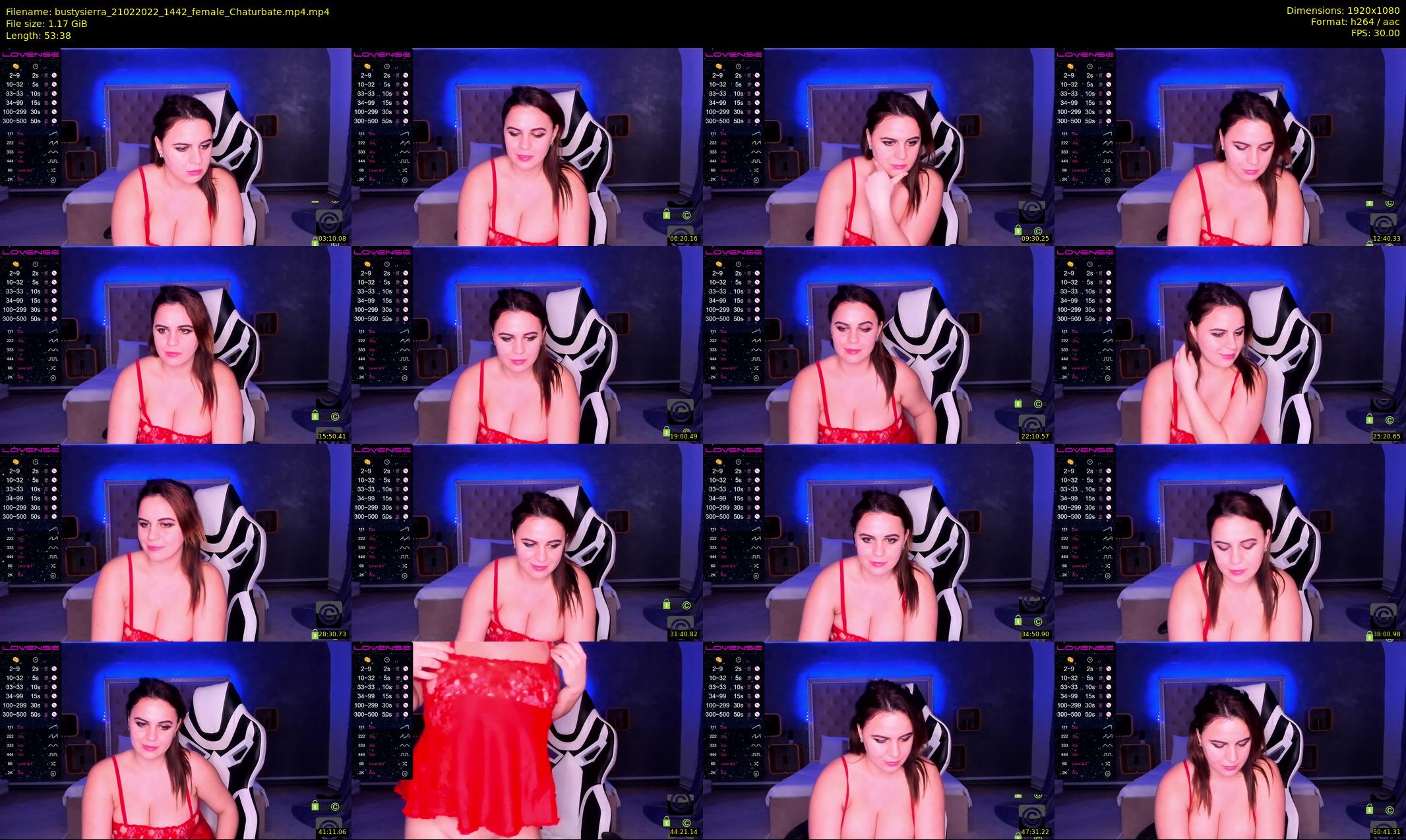 bustysierra — 54 minute Chaturbate female cam show recording, 1080p, Feb 21, 2022