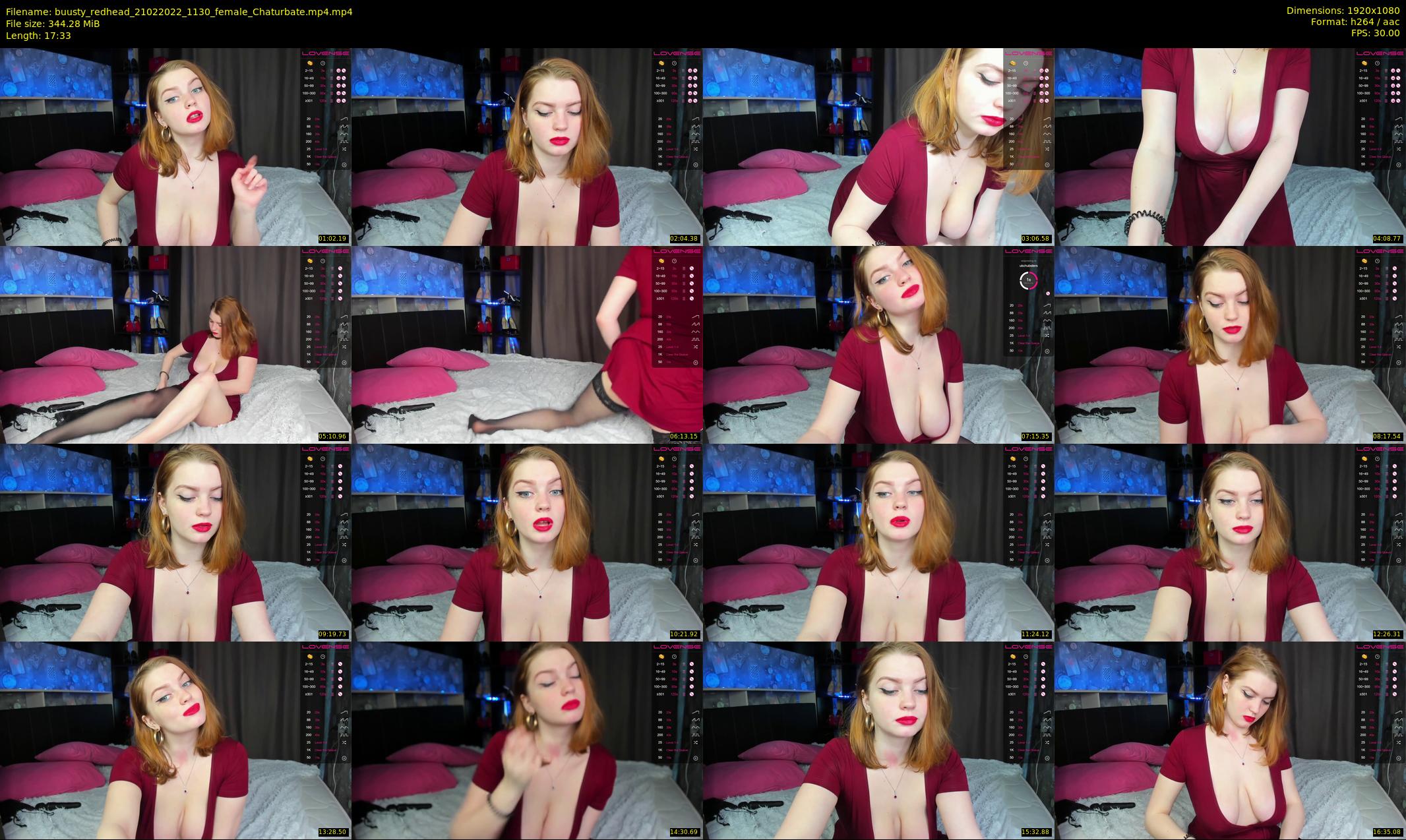 buusty_redhead — 18 minute Chaturbate female cam show recording, 1080p, Feb 21, 2022