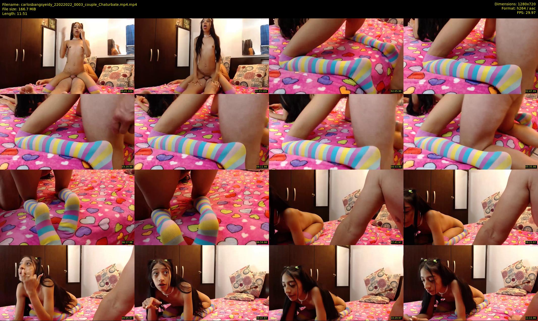 carlosbangsyeidy — 12 minute Chaturbate couple cam show recording, 720p, Feb 22, 2022