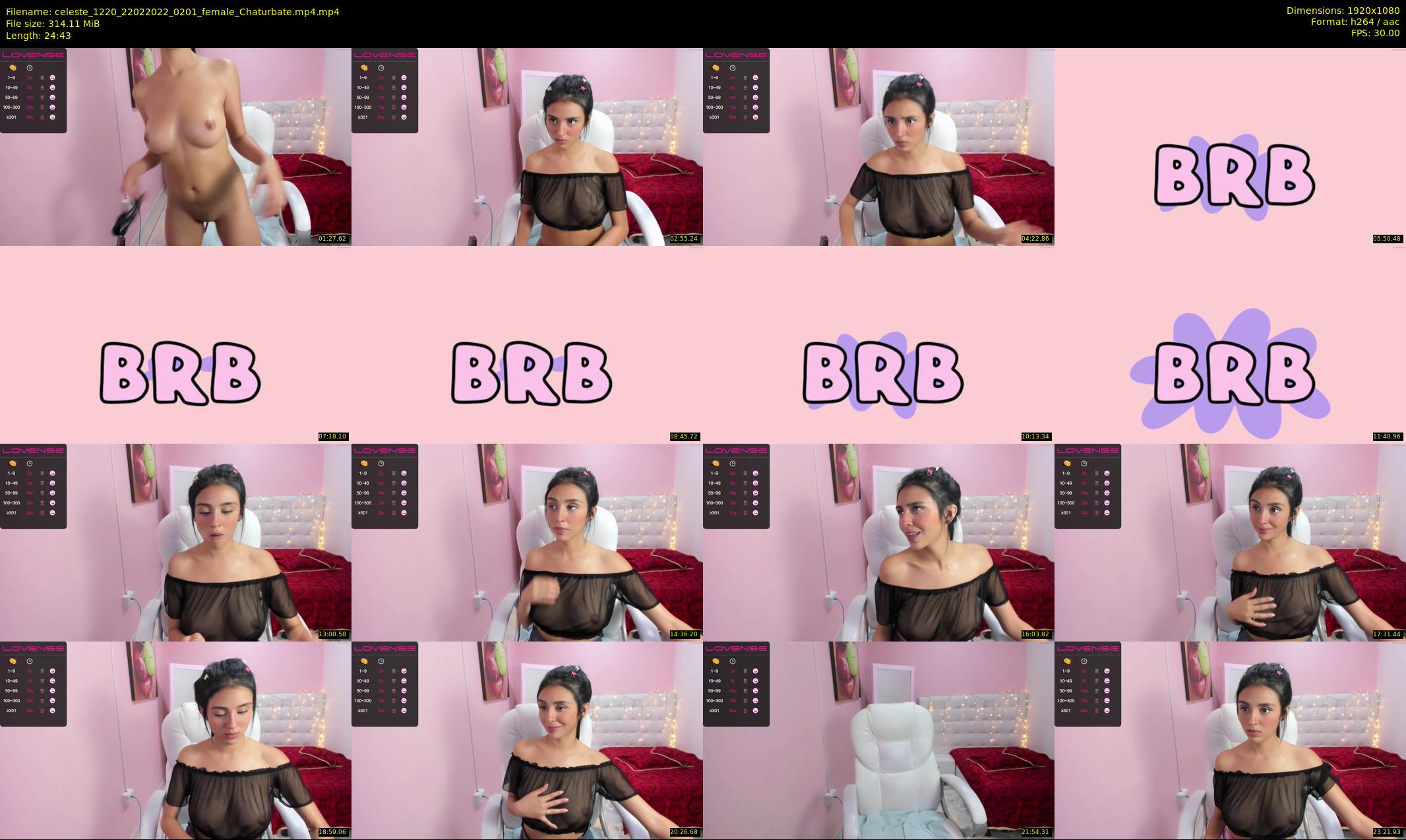 celeste_1220 — 25 minute Chaturbate female cam show recording, 1080p, Feb 22, 2022