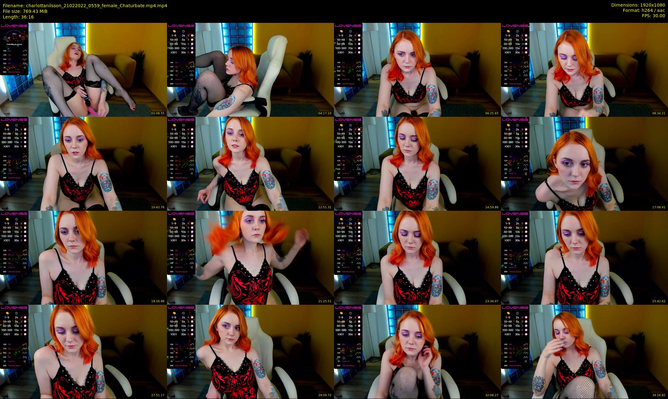 charlottanilsson — 37 minute Chaturbate female cam show recording, 1080p, Feb 21, 2022