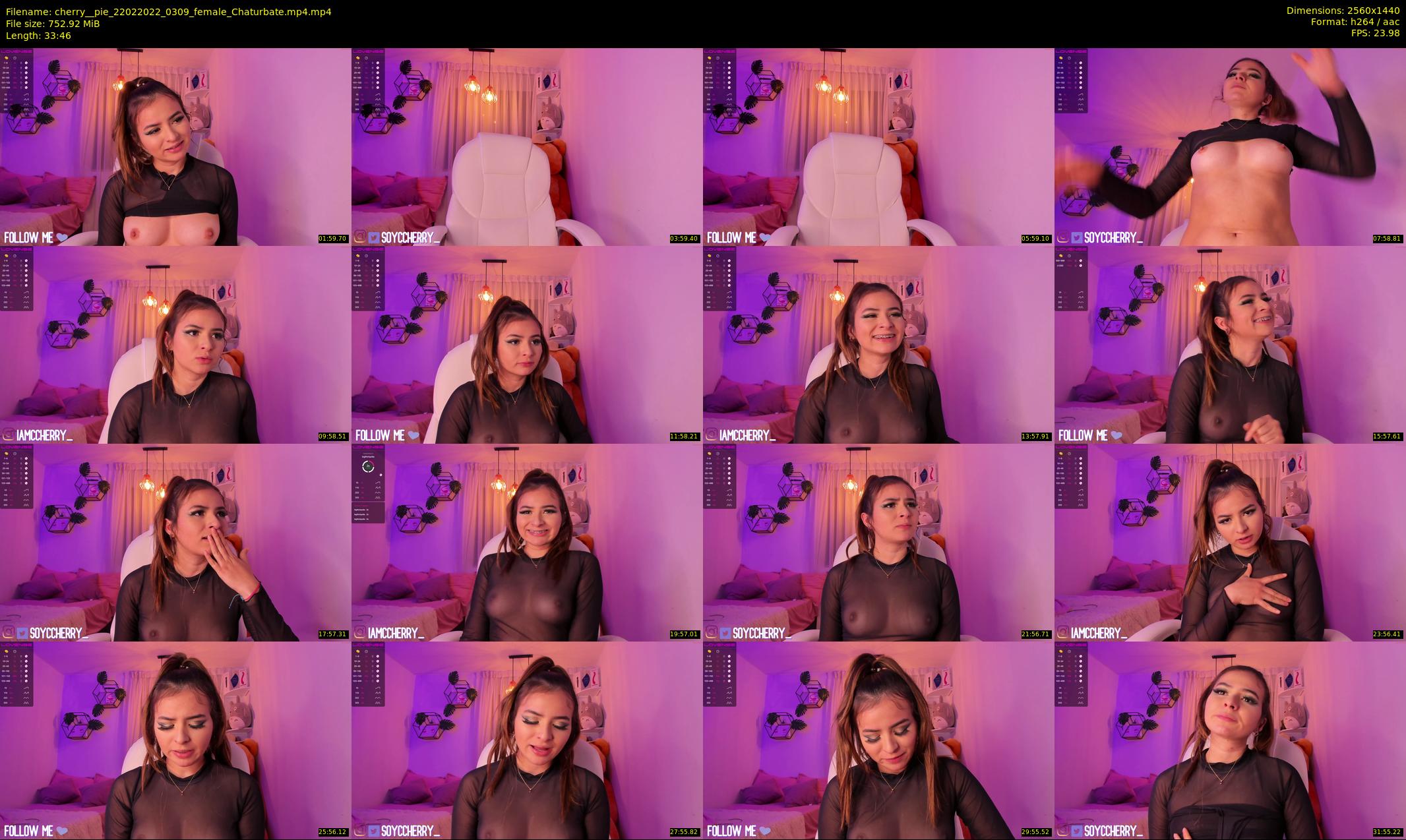 cherry__pie — 34 minute Chaturbate female cam show recording, 1080p, Feb 22, 2022
