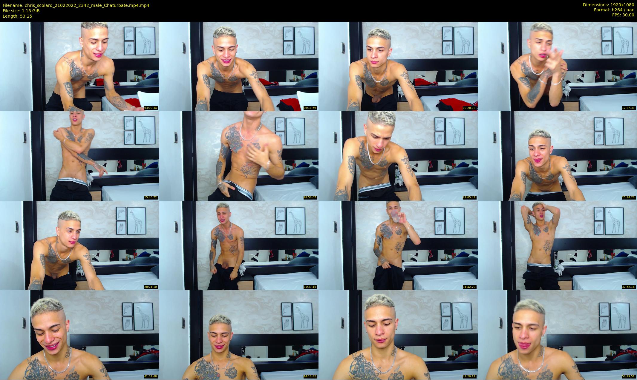 chris_scolaro — 54 minute Chaturbate male cam show recording, 1080p, Feb 21, 2022