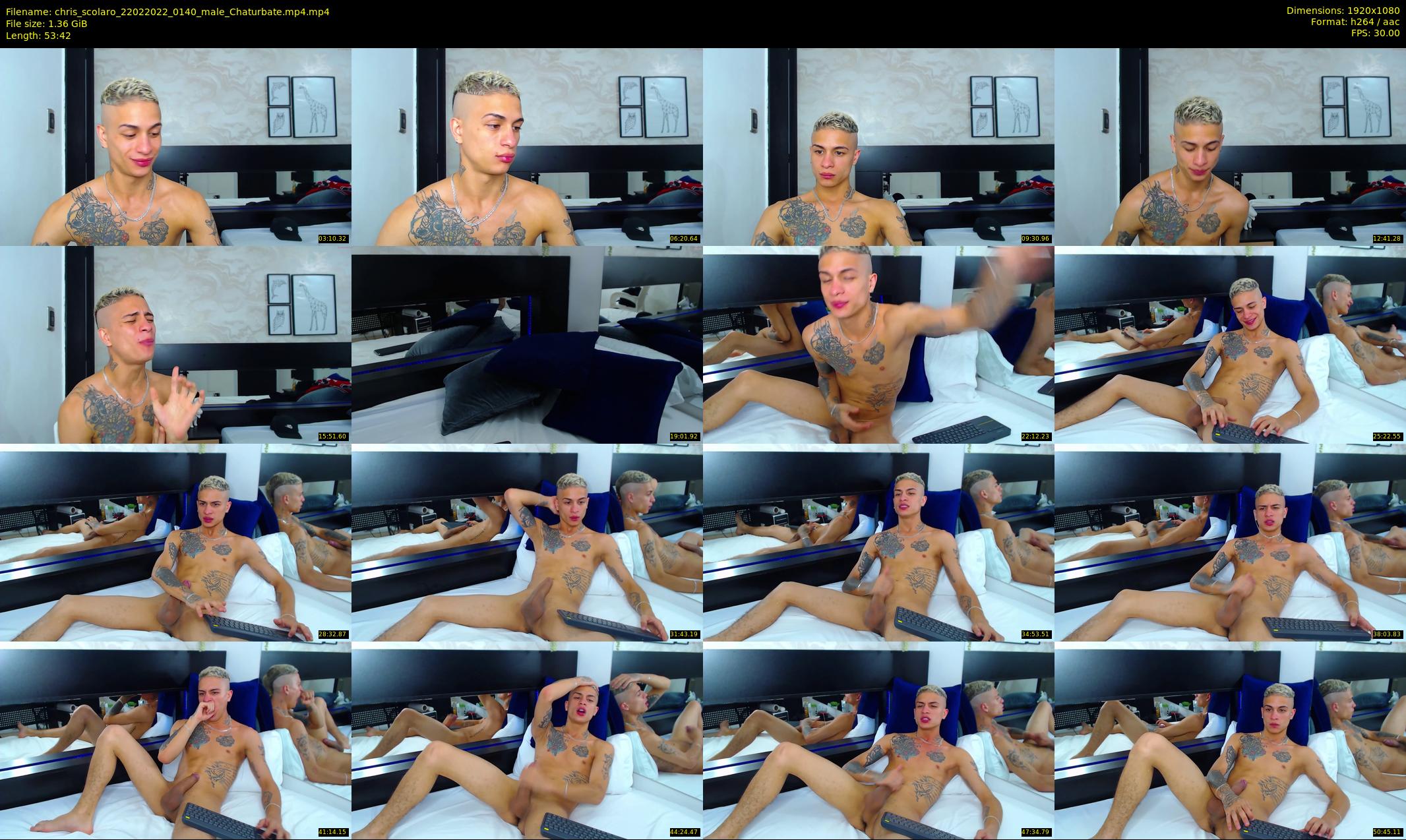 chris_scolaro — 54 minute Chaturbate male cam show recording, 1080p, Feb 22, 2022