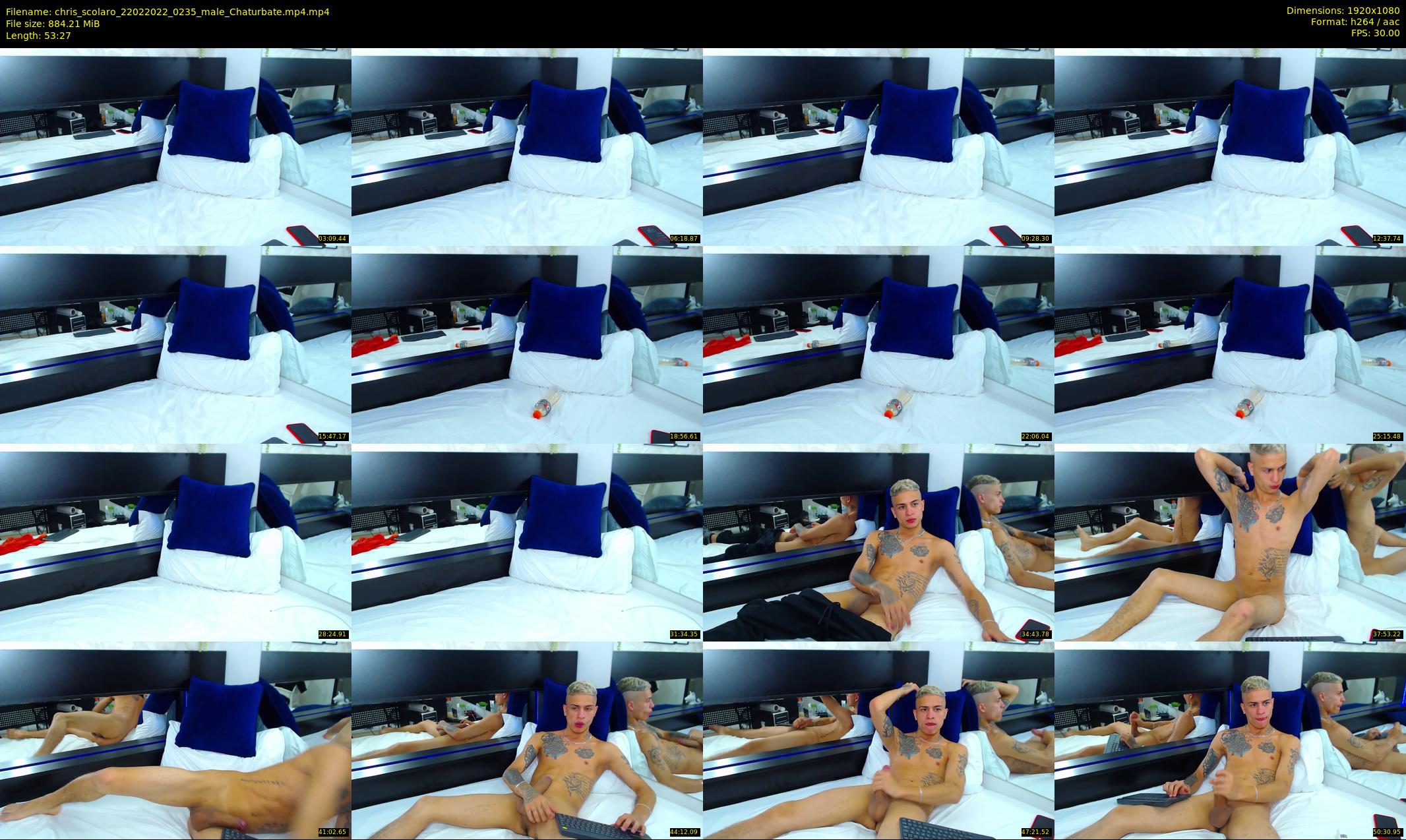 chris_scolaro — 54 minute Chaturbate male cam show recording, 1080p, Feb 22, 2022