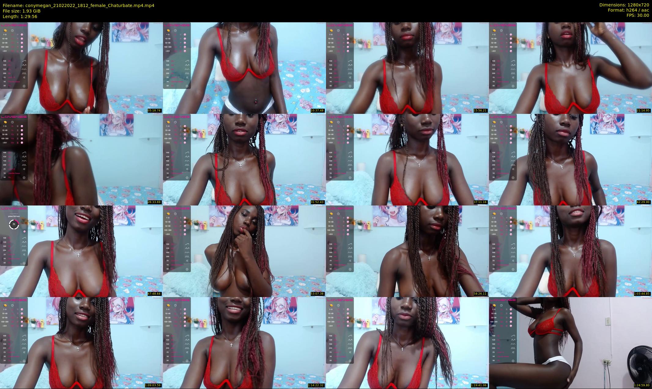 conymegan — 90 minute Chaturbate female cam show recording, 720p, Feb 21, 2022