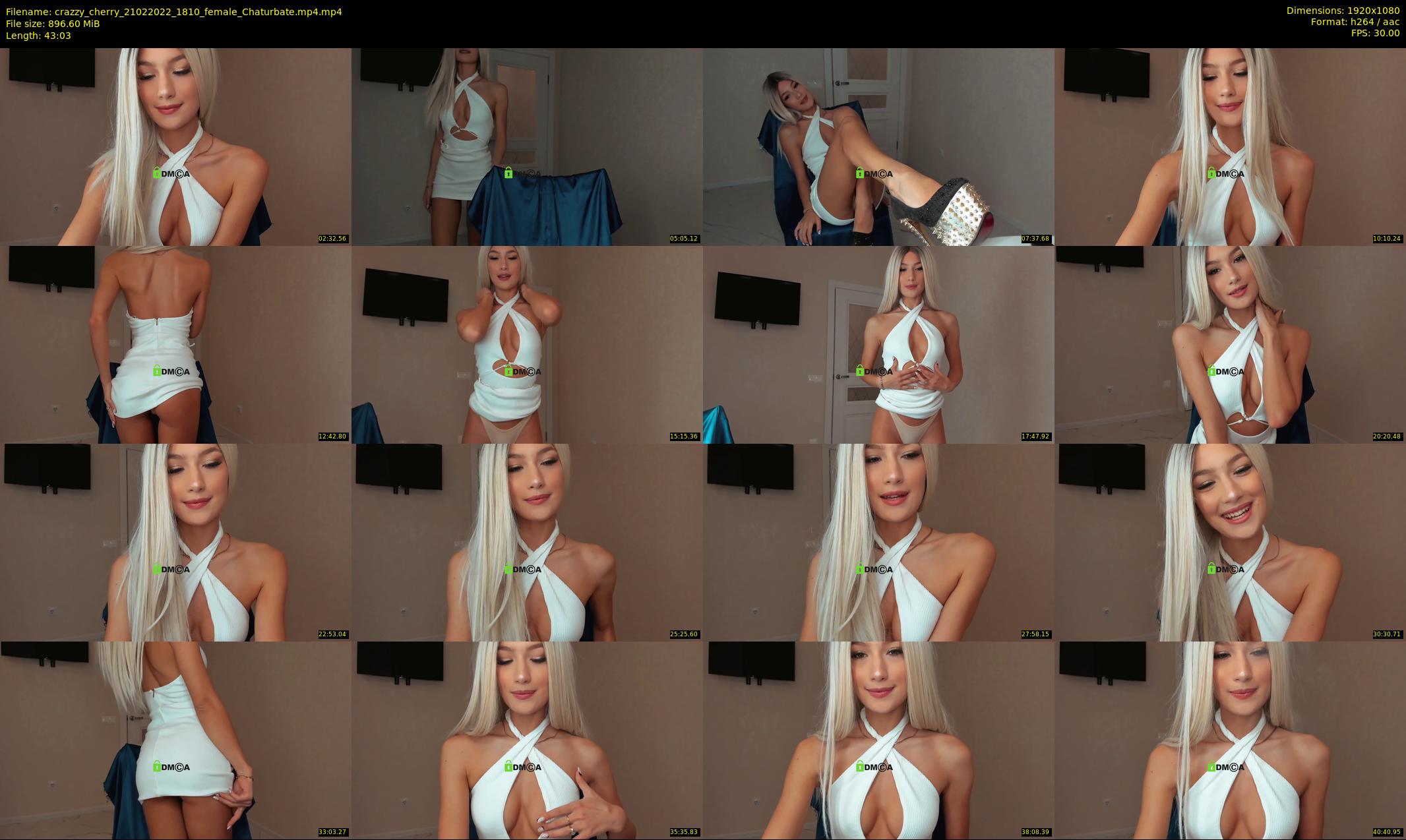 crazzy_cherry — 44 minute Chaturbate female cam show recording, 1080p, Feb 21, 2022