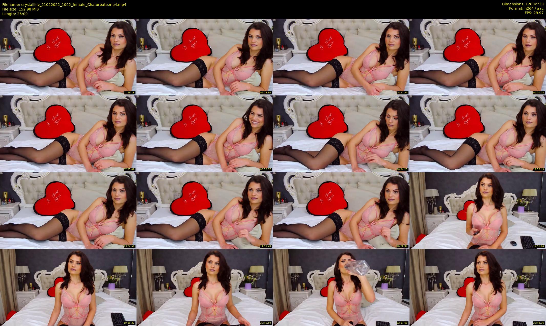 crystallluv — 26 minute Chaturbate female cam show recording, 720p, Feb 21, 2022