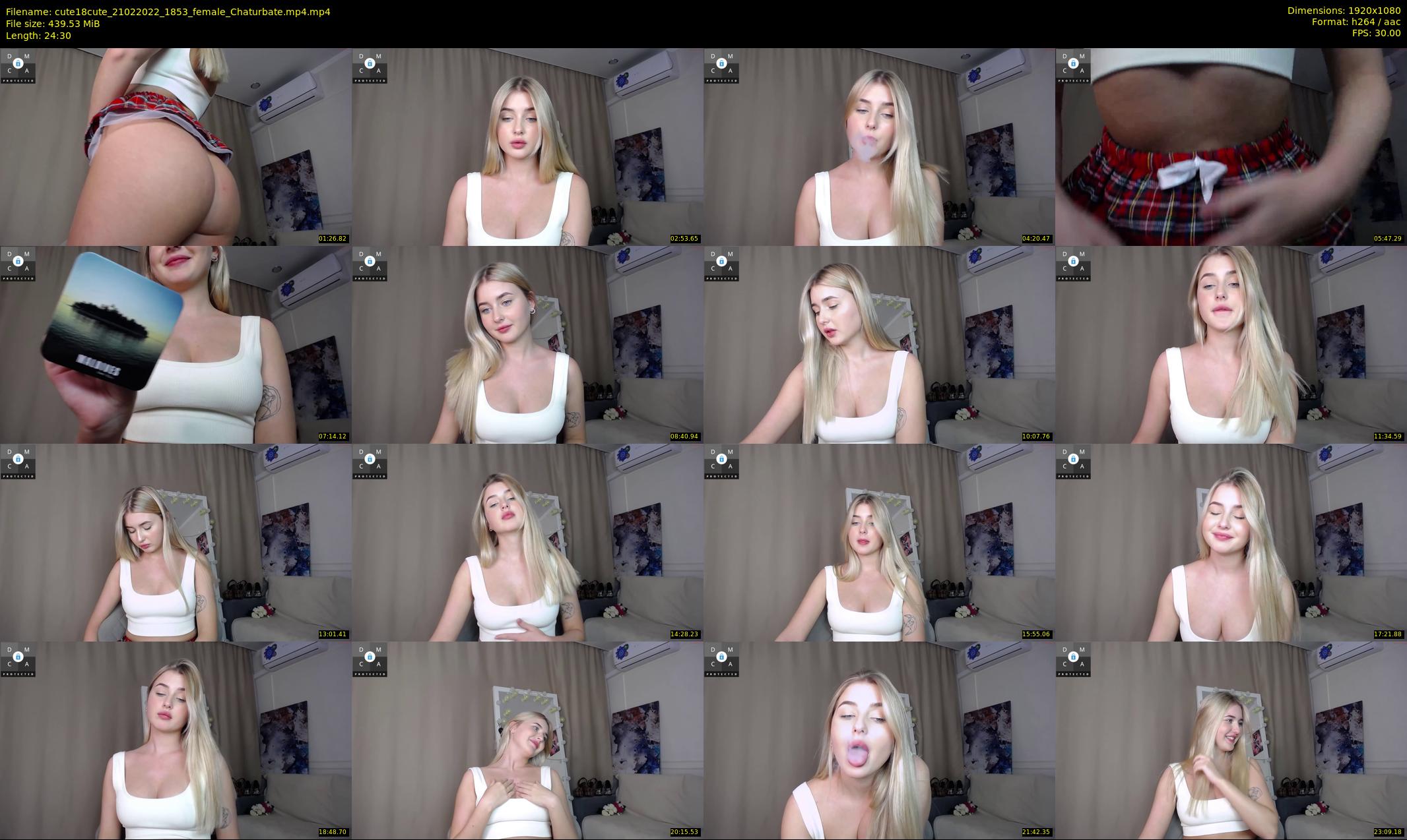 cute18cute — 25 minute Chaturbate female cam show recording, 1080p, Feb 21, 2022