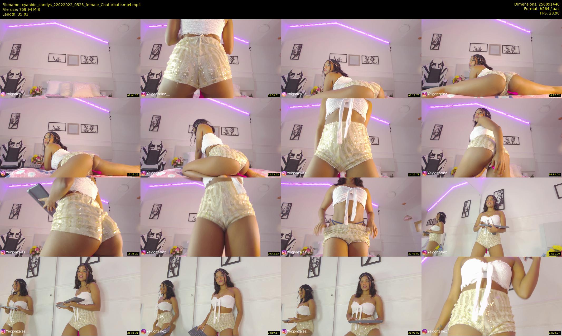 cyanide_candys — 36 minute Chaturbate female cam show recording, 1080p, Feb 22, 2022